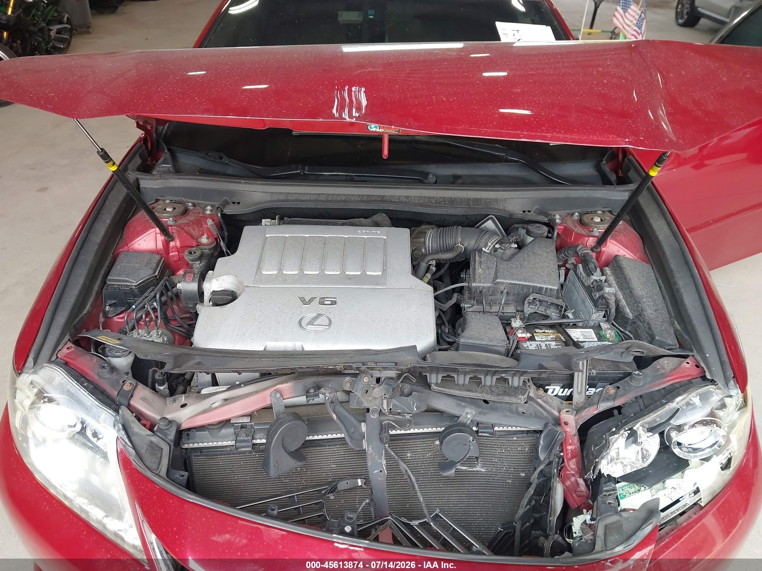 2013 Lexus Es 350   Red vin: JTHBK1GG3D2043543
