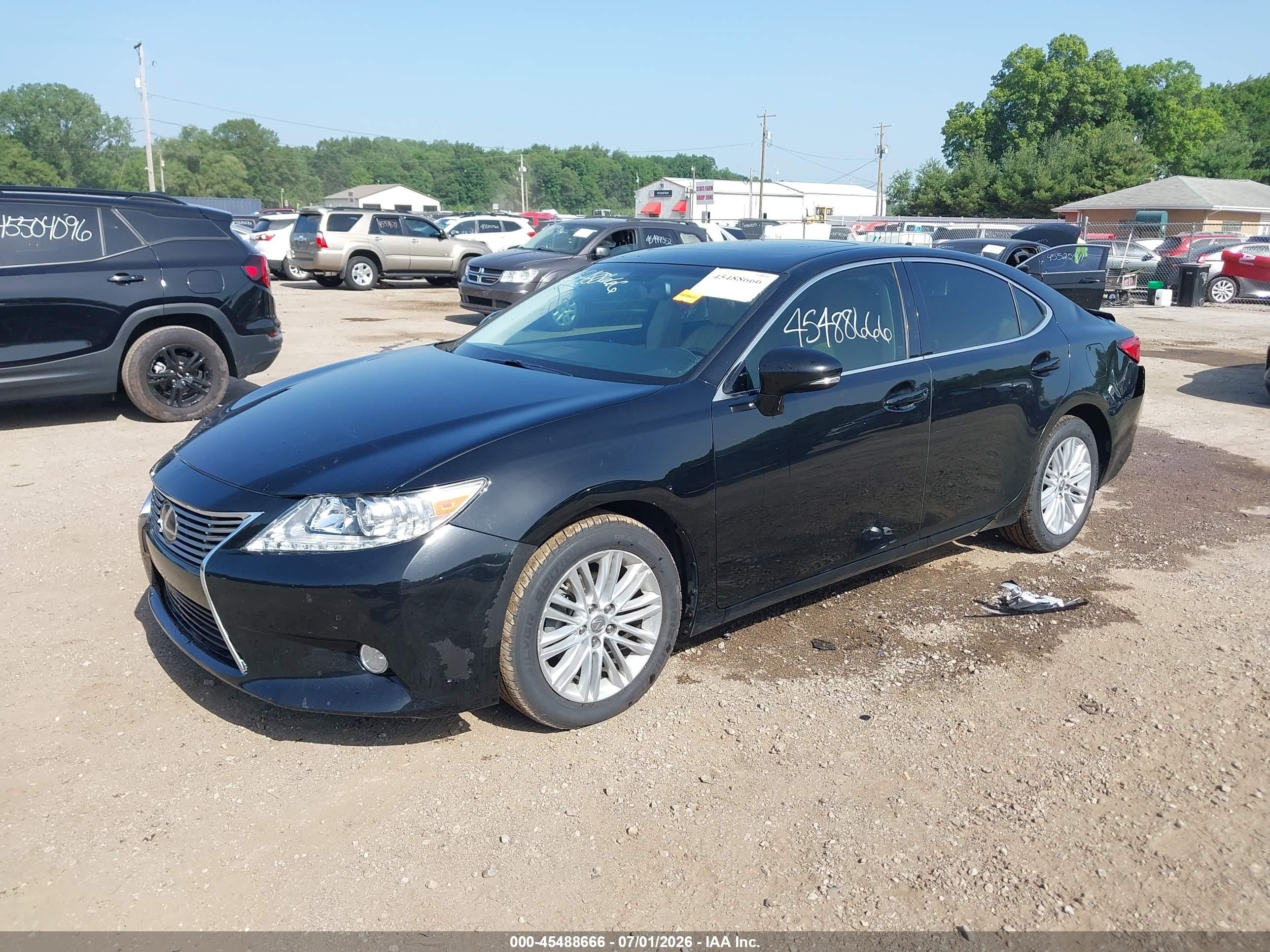 2013 Lexus Es 350 Black vin: JTHBK1GG3D2061492