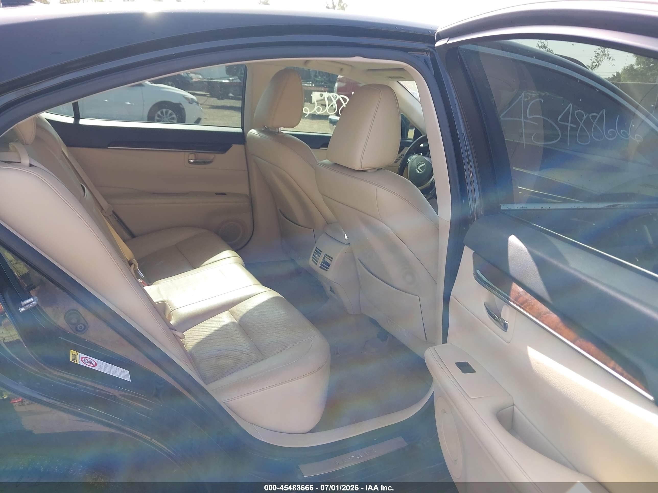 2013 Lexus Es 350 Black vin: JTHBK1GG3D2061492