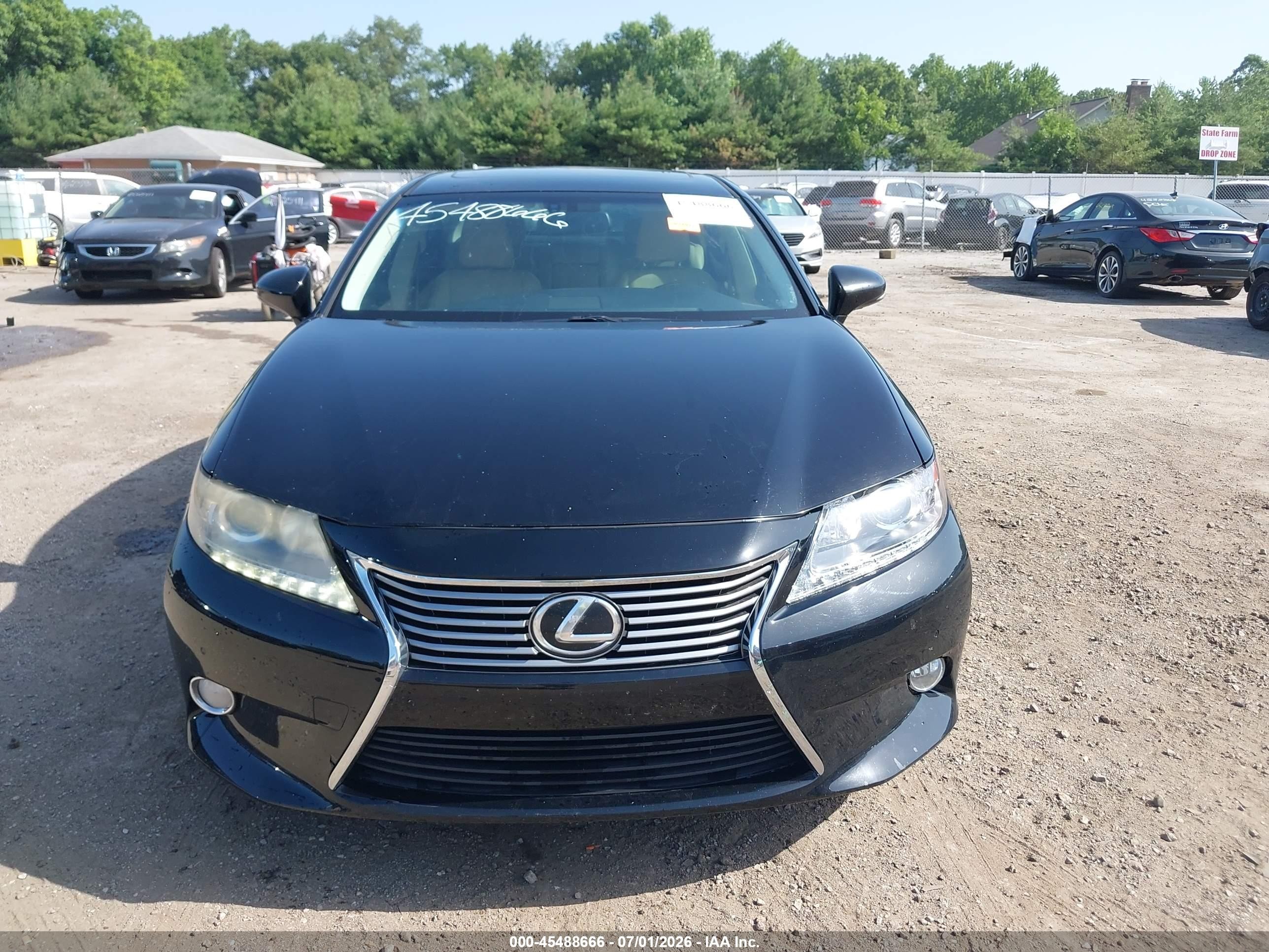 2013 Lexus Es 350 Black vin: JTHBK1GG3D2061492