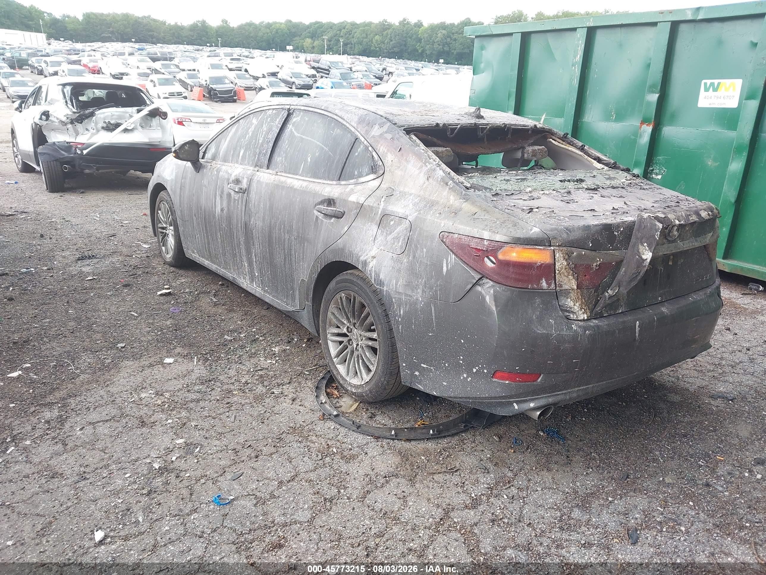 2013 Lexus Es 350   Gray vin: JTHBK1GG3D2071763