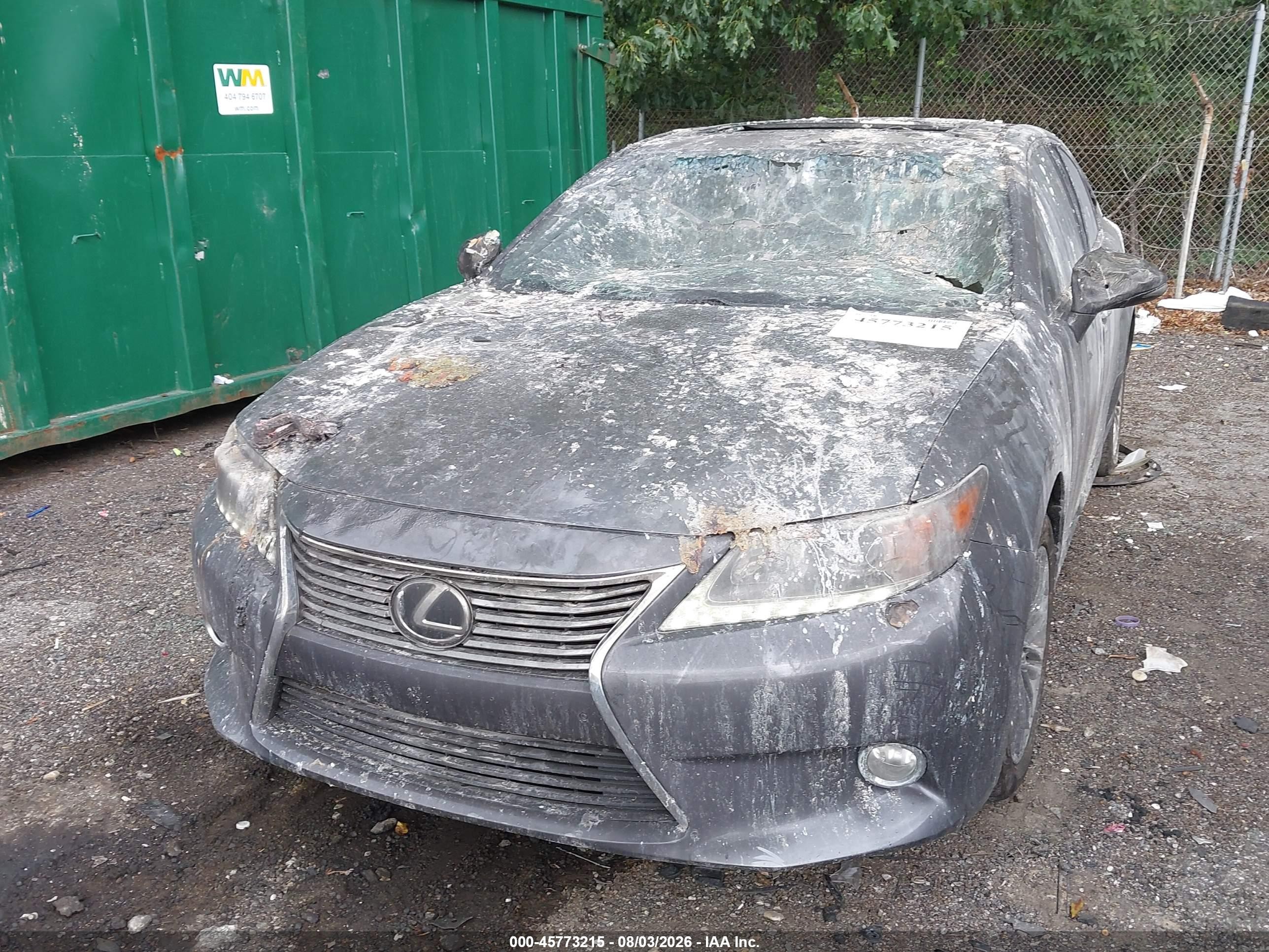2013 Lexus Es 350   Gray vin: JTHBK1GG3D2071763