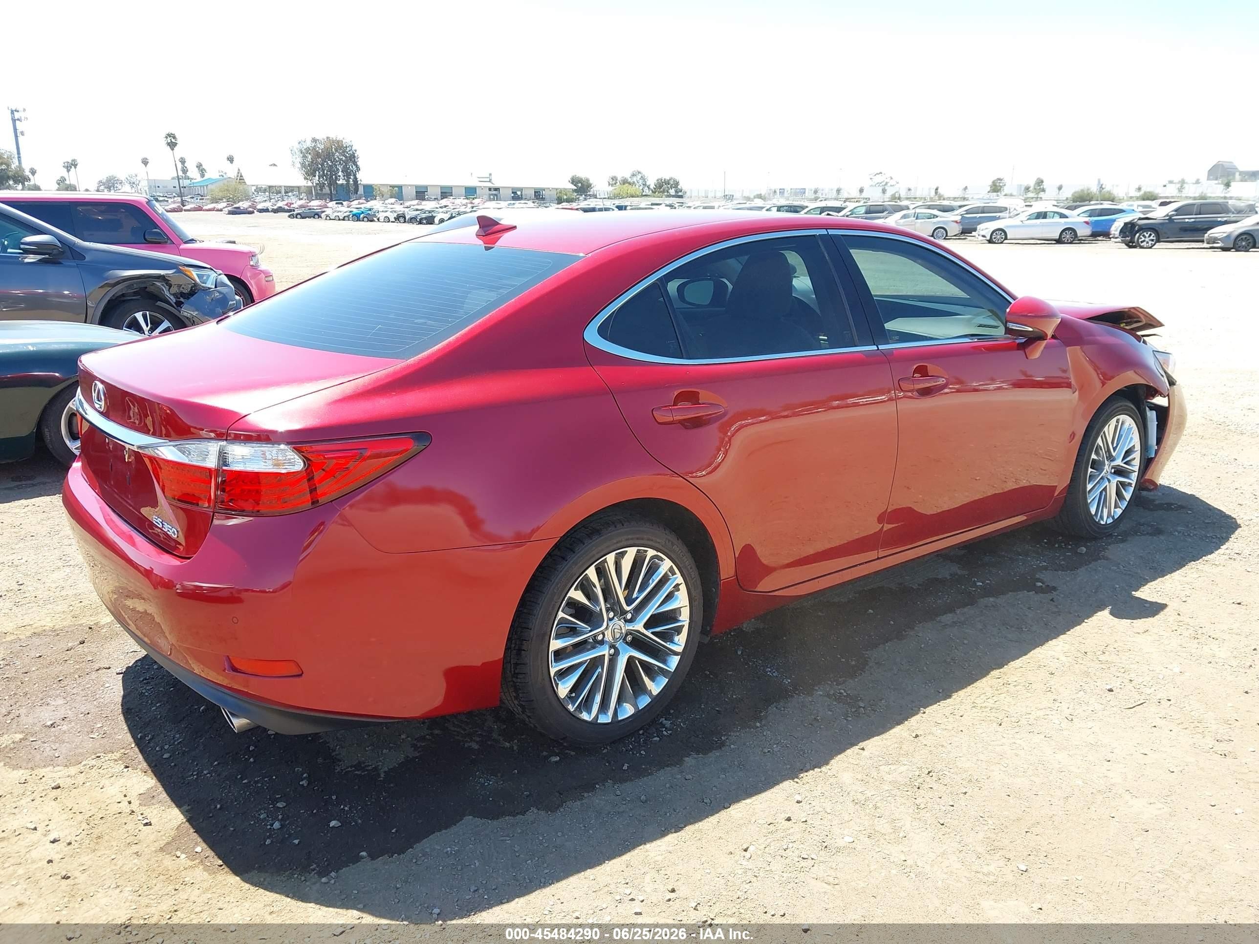 2013 Lexus Es 350   Red vin: JTHBK1GG3D2077529