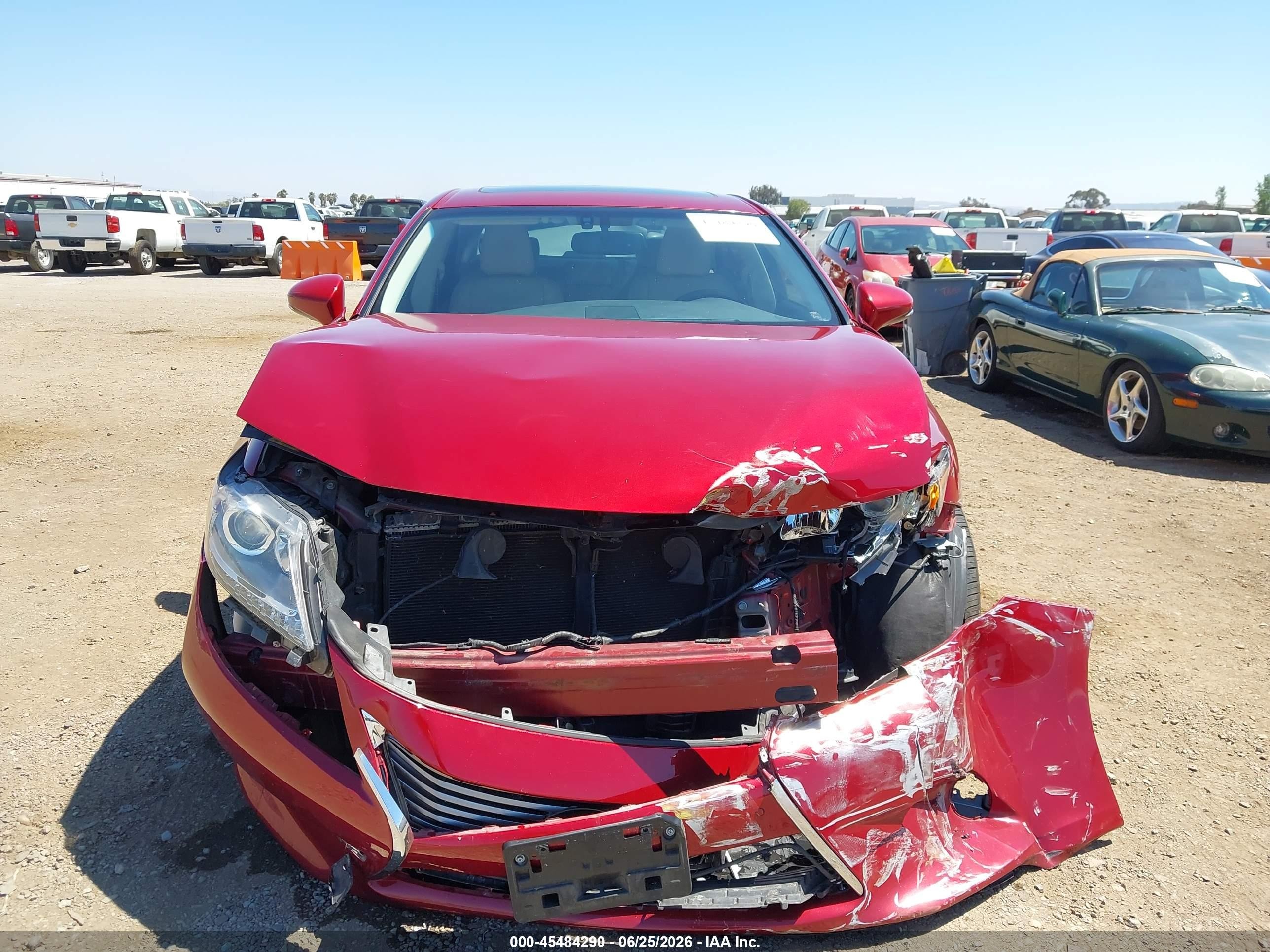 2013 Lexus Es 350   Red vin: JTHBK1GG3D2077529