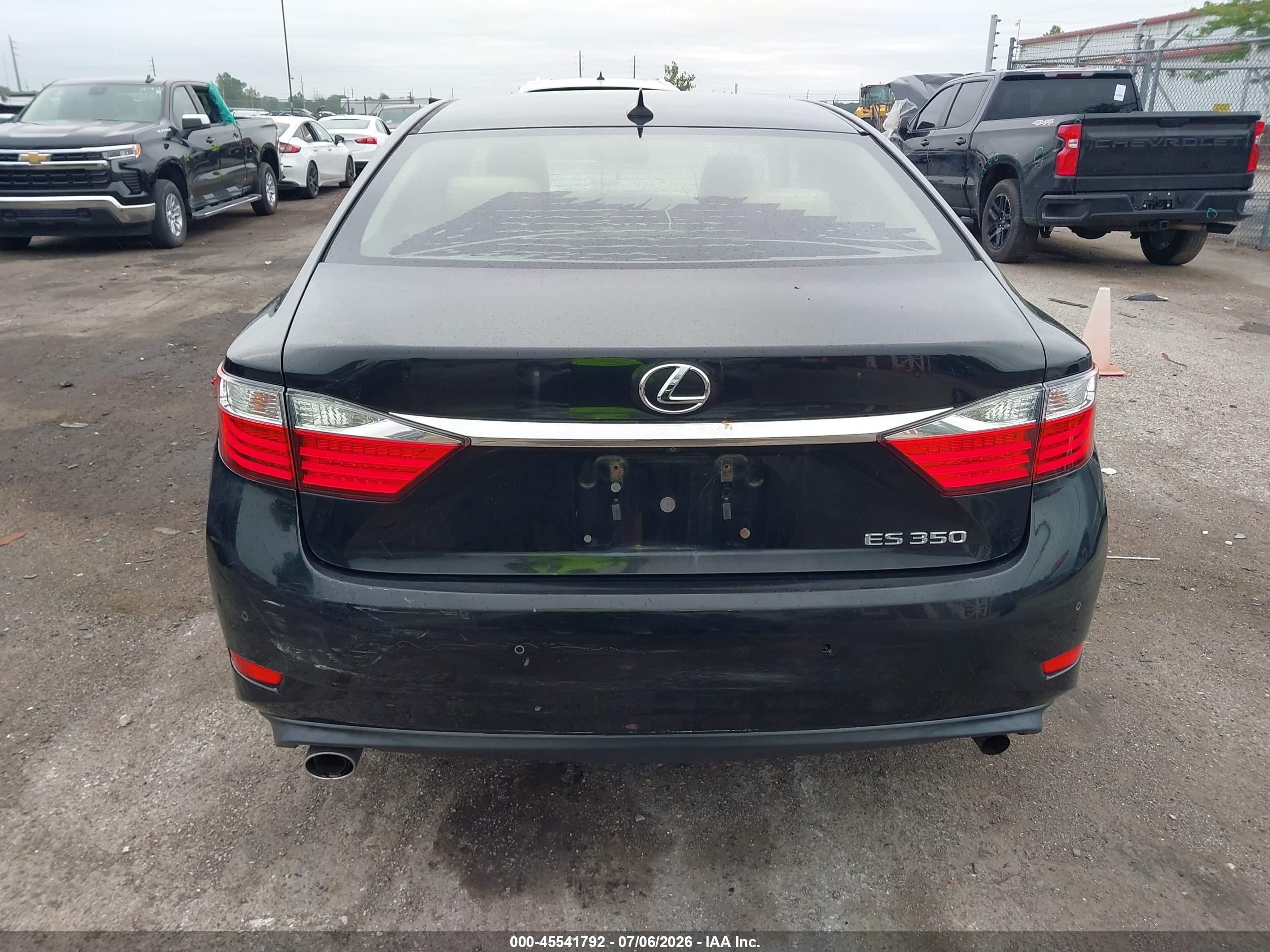 2013 Lexus Es 350   Black vin: JTHBK1GG3D2079846