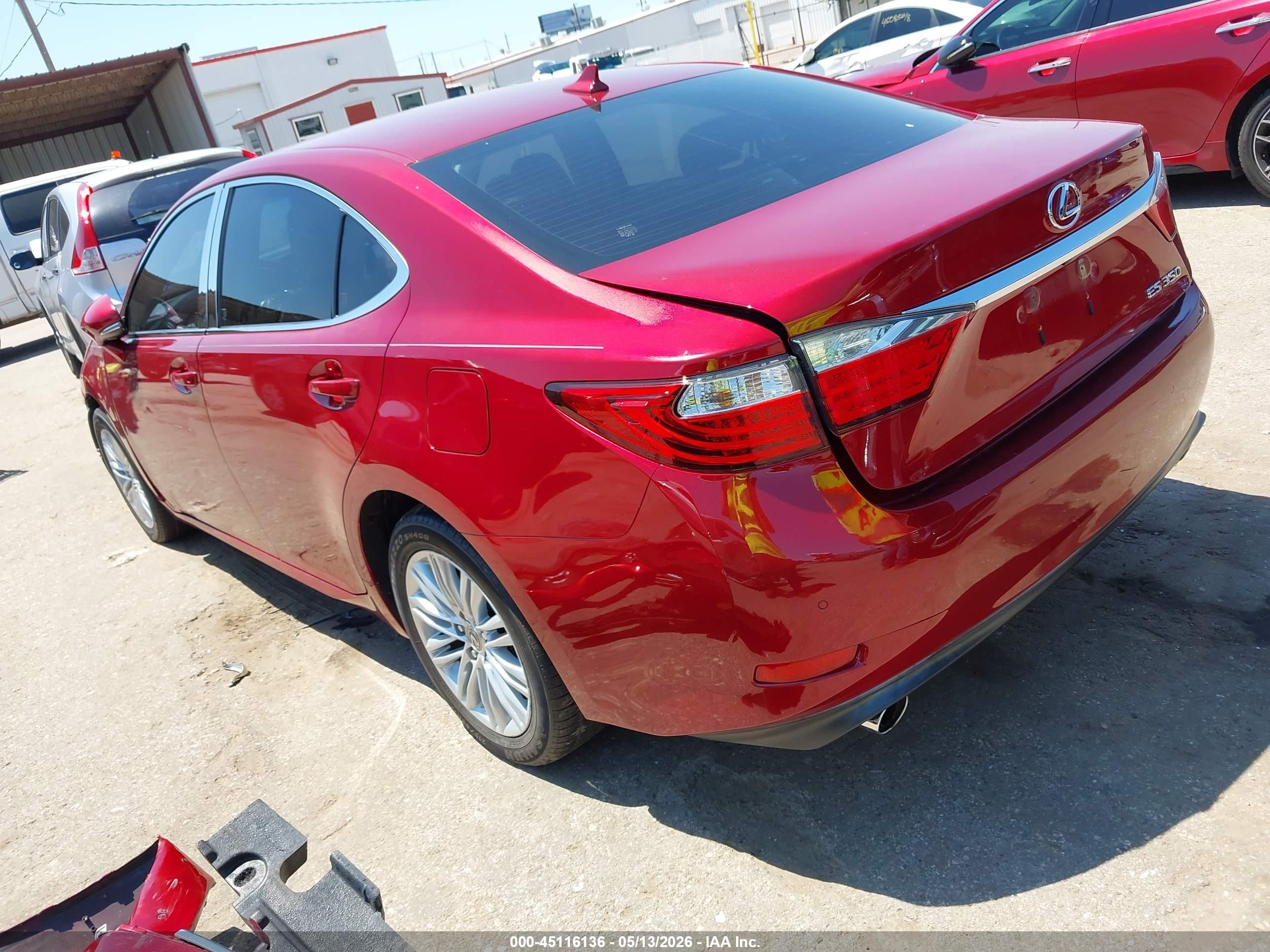 2014 Lexus Es 350   Red vin: JTHBK1GG3E2093036