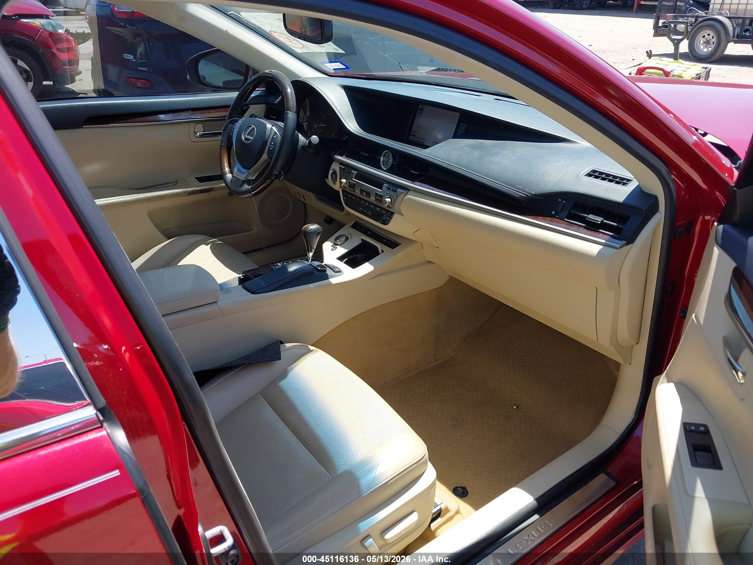 2014 Lexus Es 350   Red vin: JTHBK1GG3E2093036