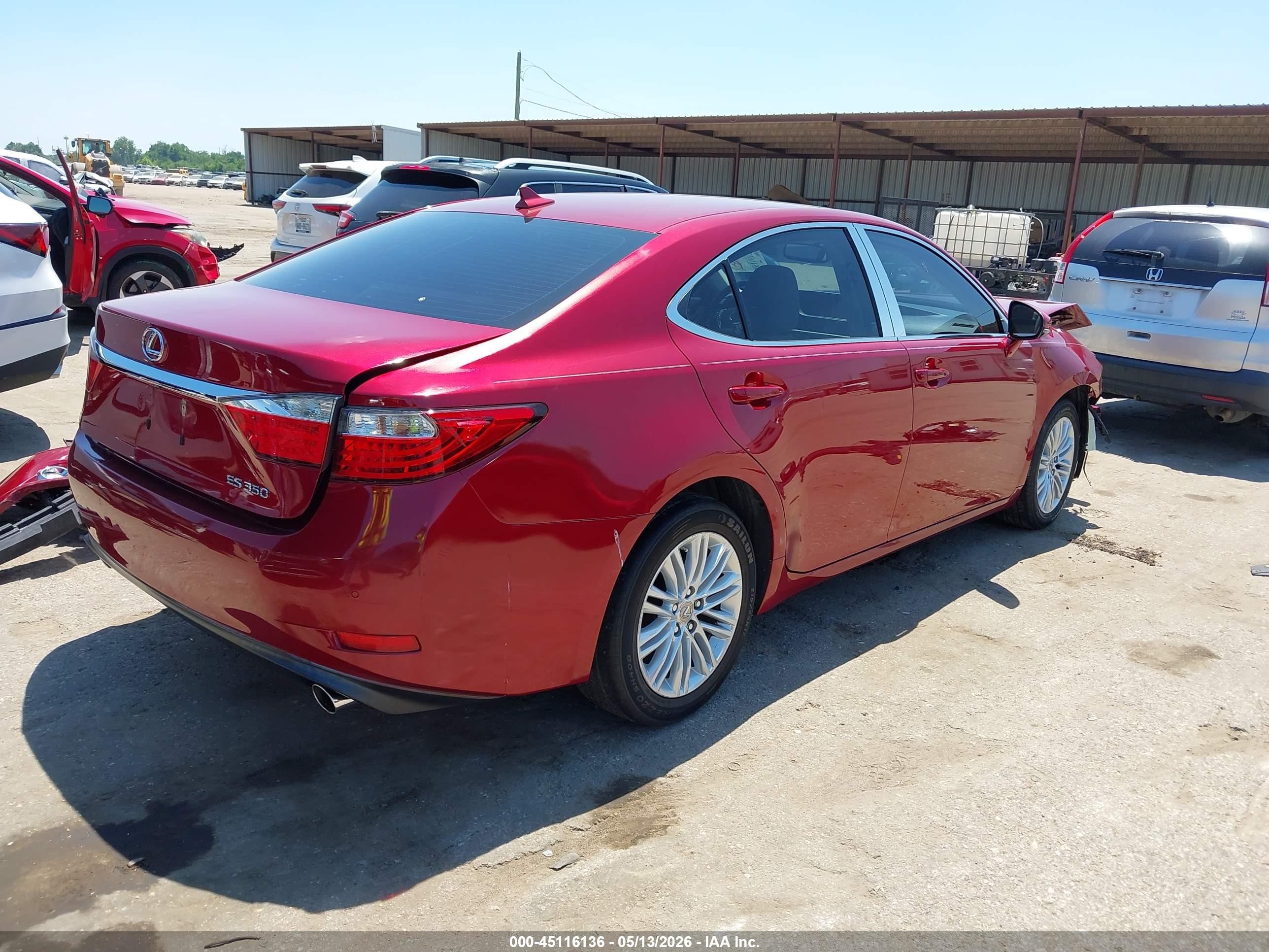2014 Lexus Es 350   Red vin: JTHBK1GG3E2093036