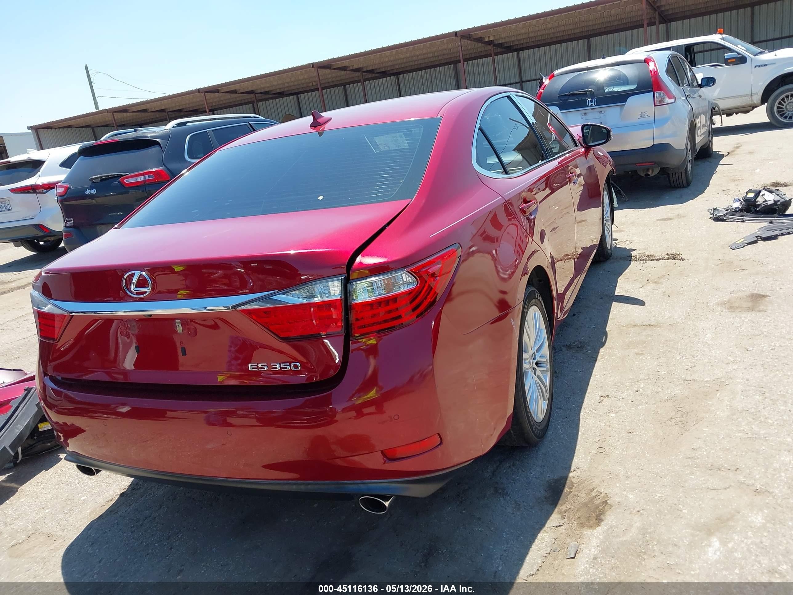 2014 Lexus Es 350   Red vin: JTHBK1GG3E2093036