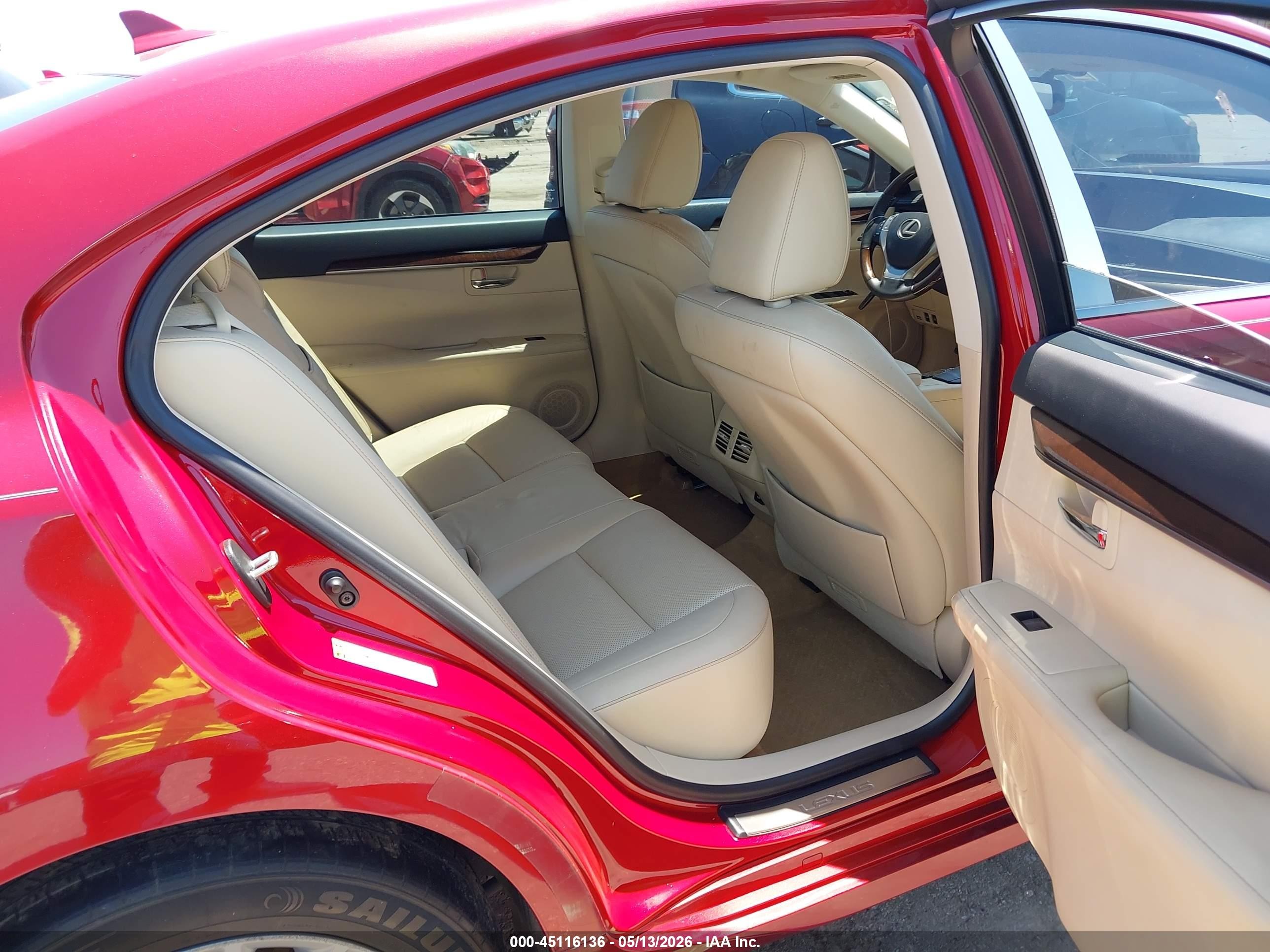 2014 Lexus Es 350   Red vin: JTHBK1GG3E2093036