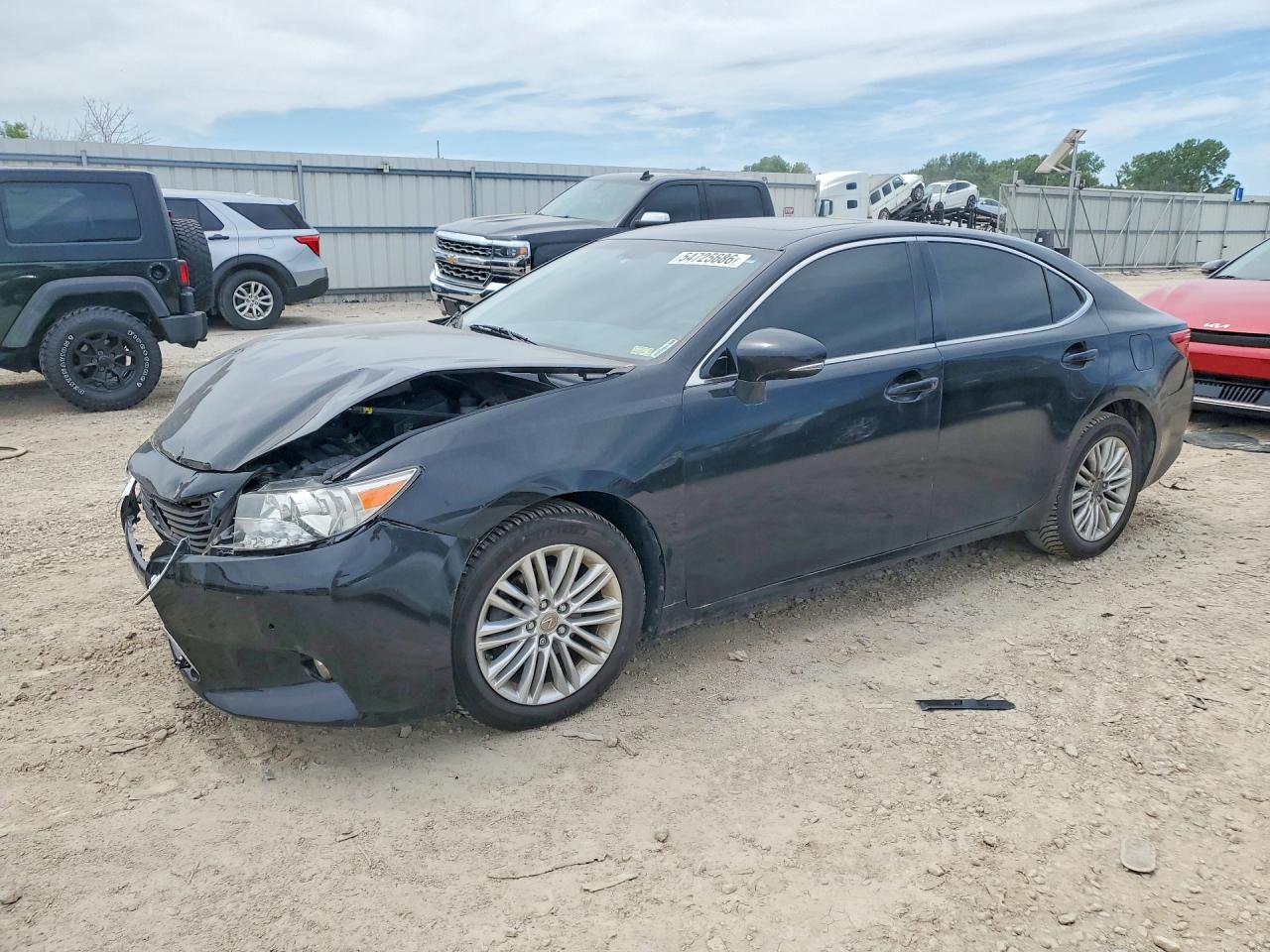 2014 Lexus Es 350 Black vin: JTHBK1GG3E2122437