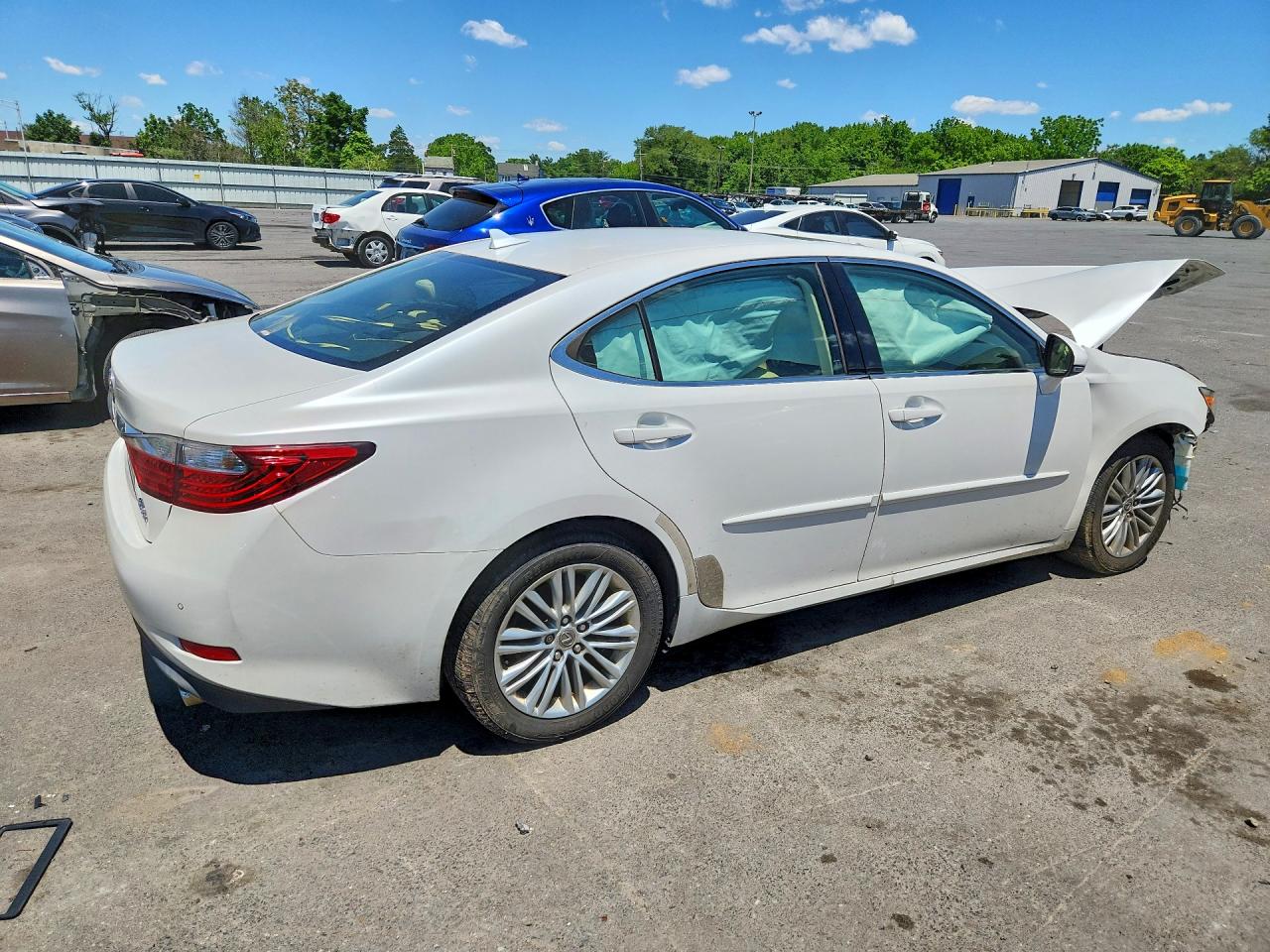 2014 Lexus Es 350 White vin: JTHBK1GG3E2124074