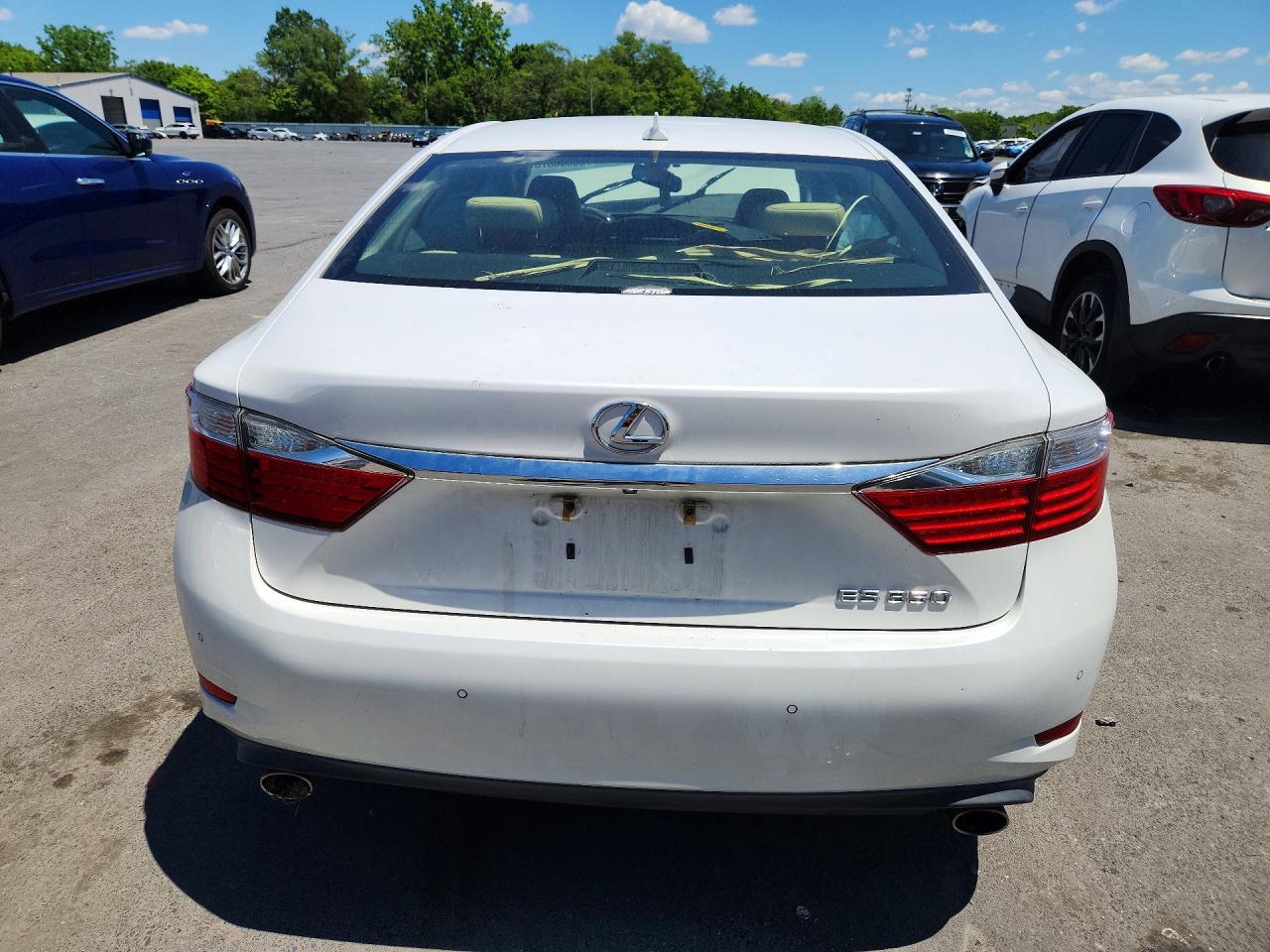 2014 Lexus Es 350 White vin: JTHBK1GG3E2124074