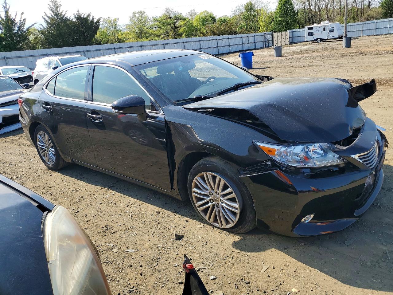 2014 Lexus Es 350 Black vin: JTHBK1GG3E2124088