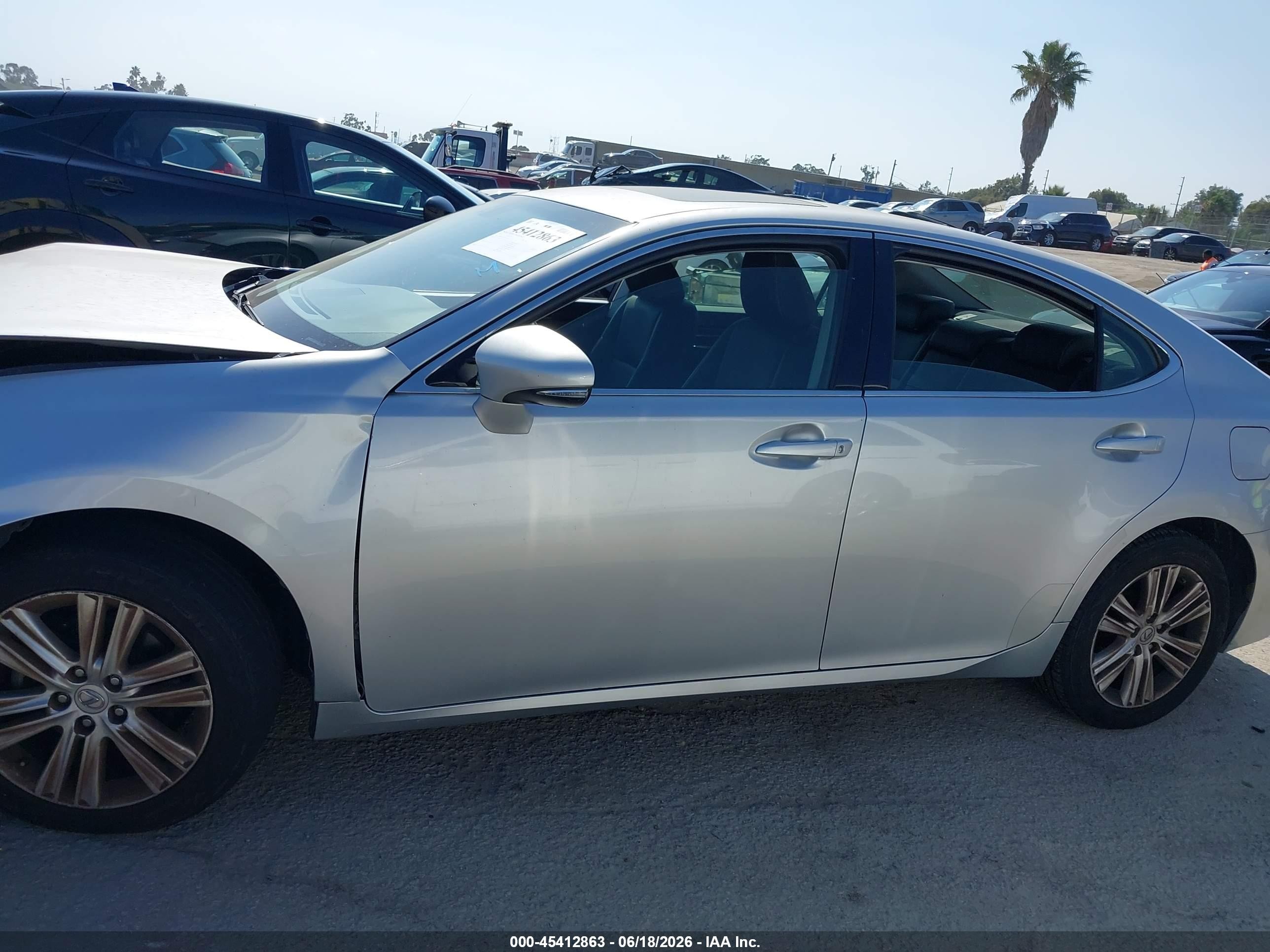 2014 Lexus Es 350   Silver vin: JTHBK1GG3E2124169