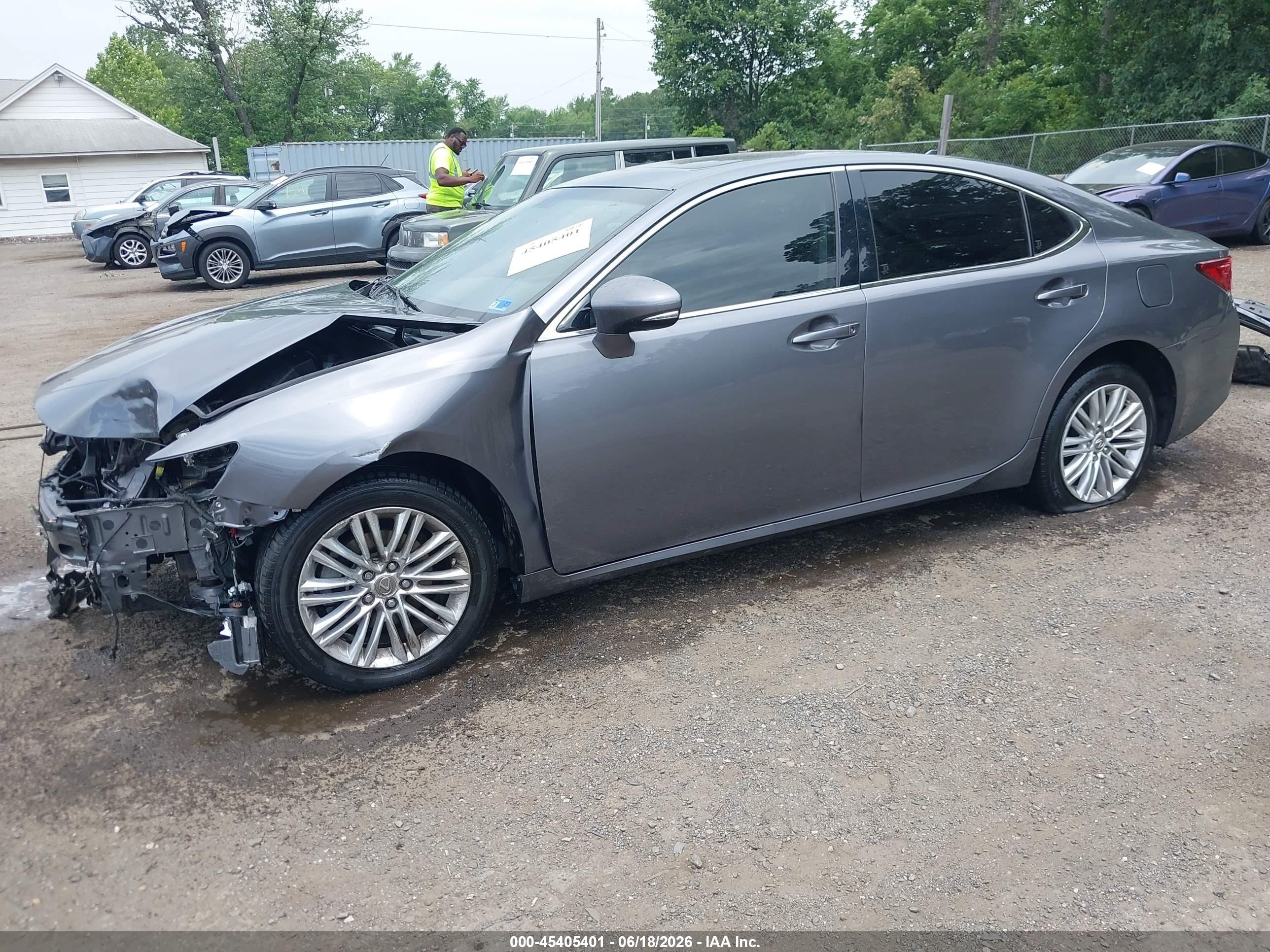 2014 Lexus Es 350   Gray vin: JTHBK1GG3E2133101