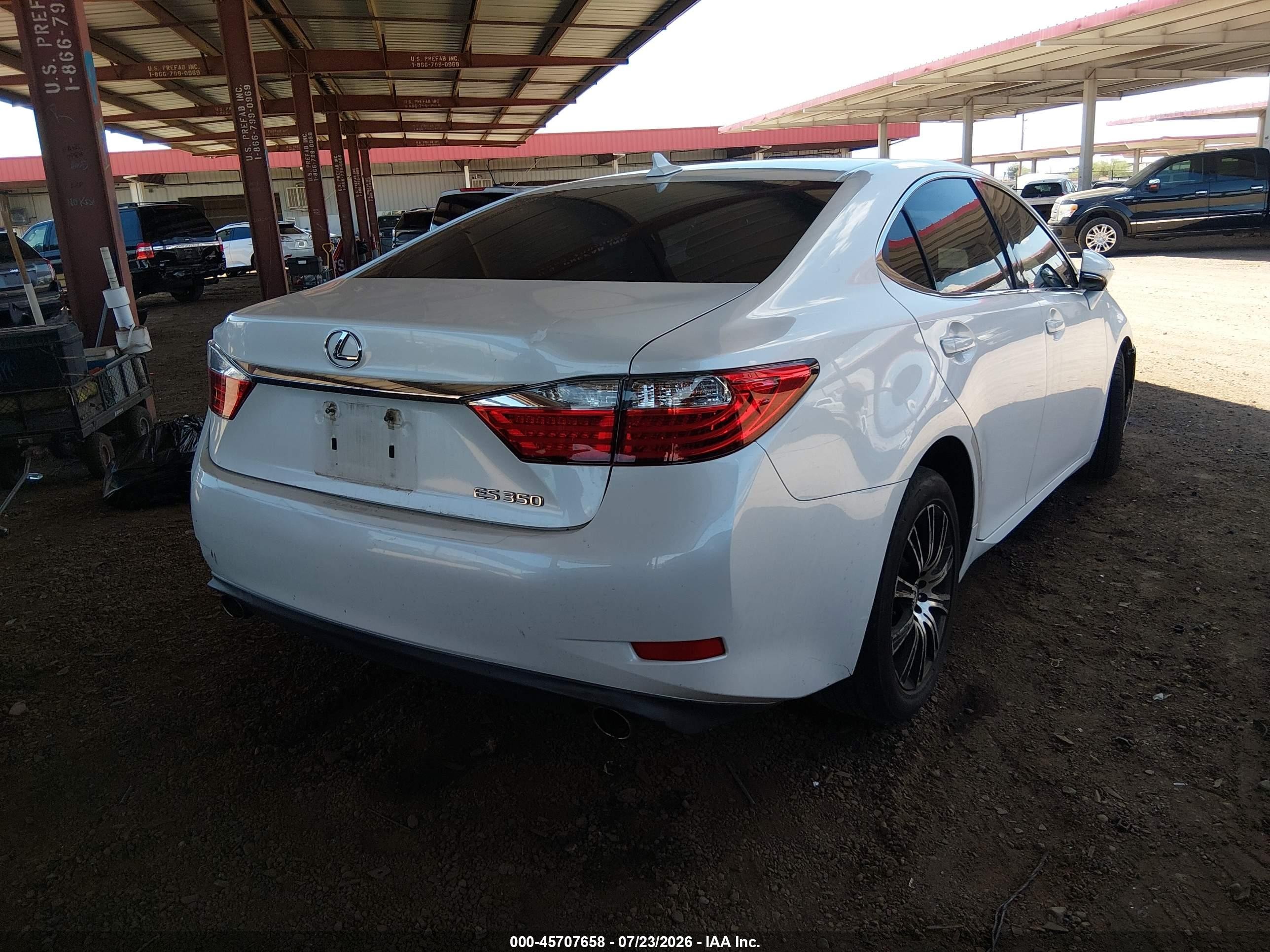 2014 Lexus Es 350   White vin: JTHBK1GG3E2139674