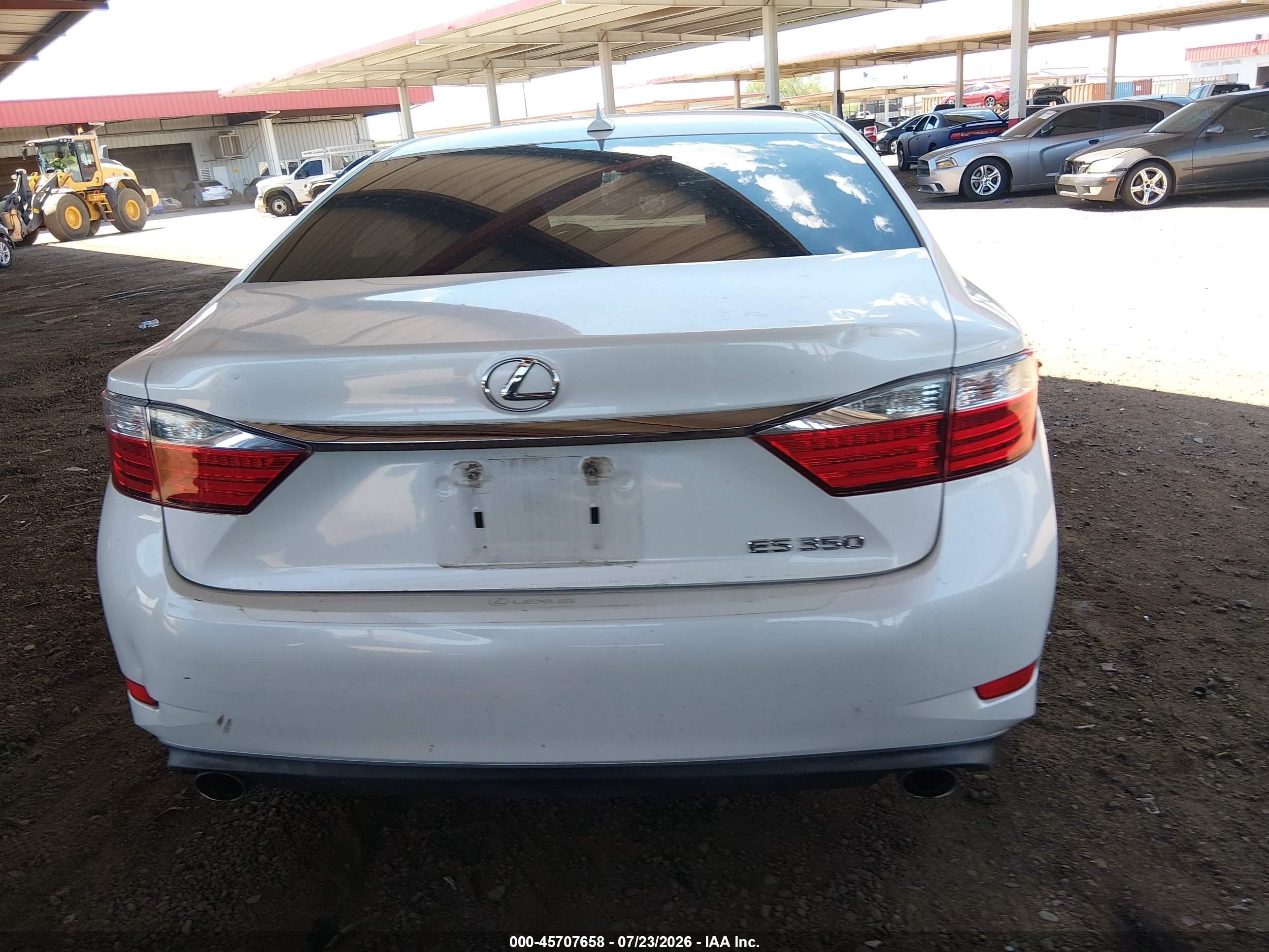 2014 Lexus Es 350   White vin: JTHBK1GG3E2139674