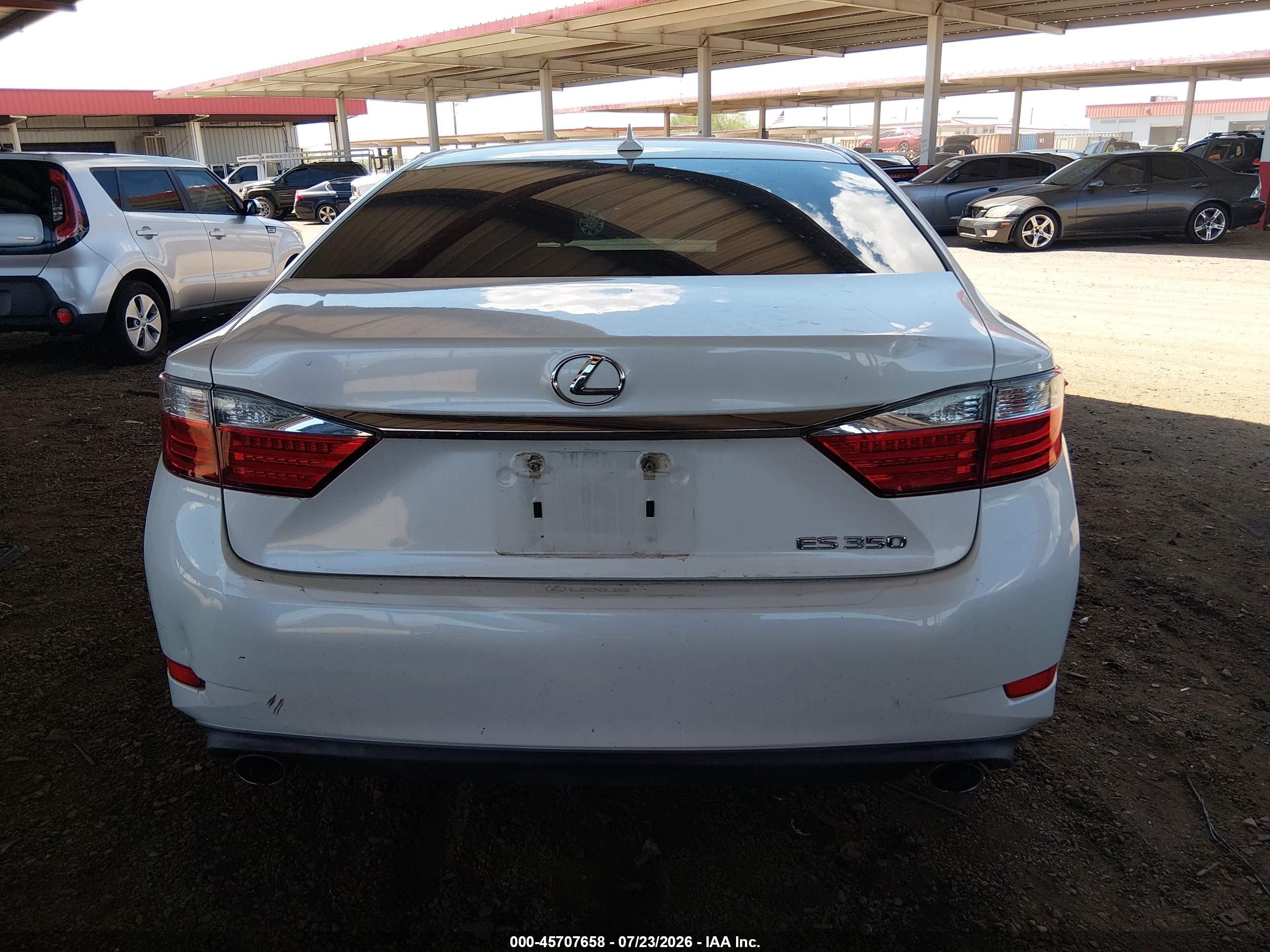 2014 Lexus Es 350   White vin: JTHBK1GG3E2139674