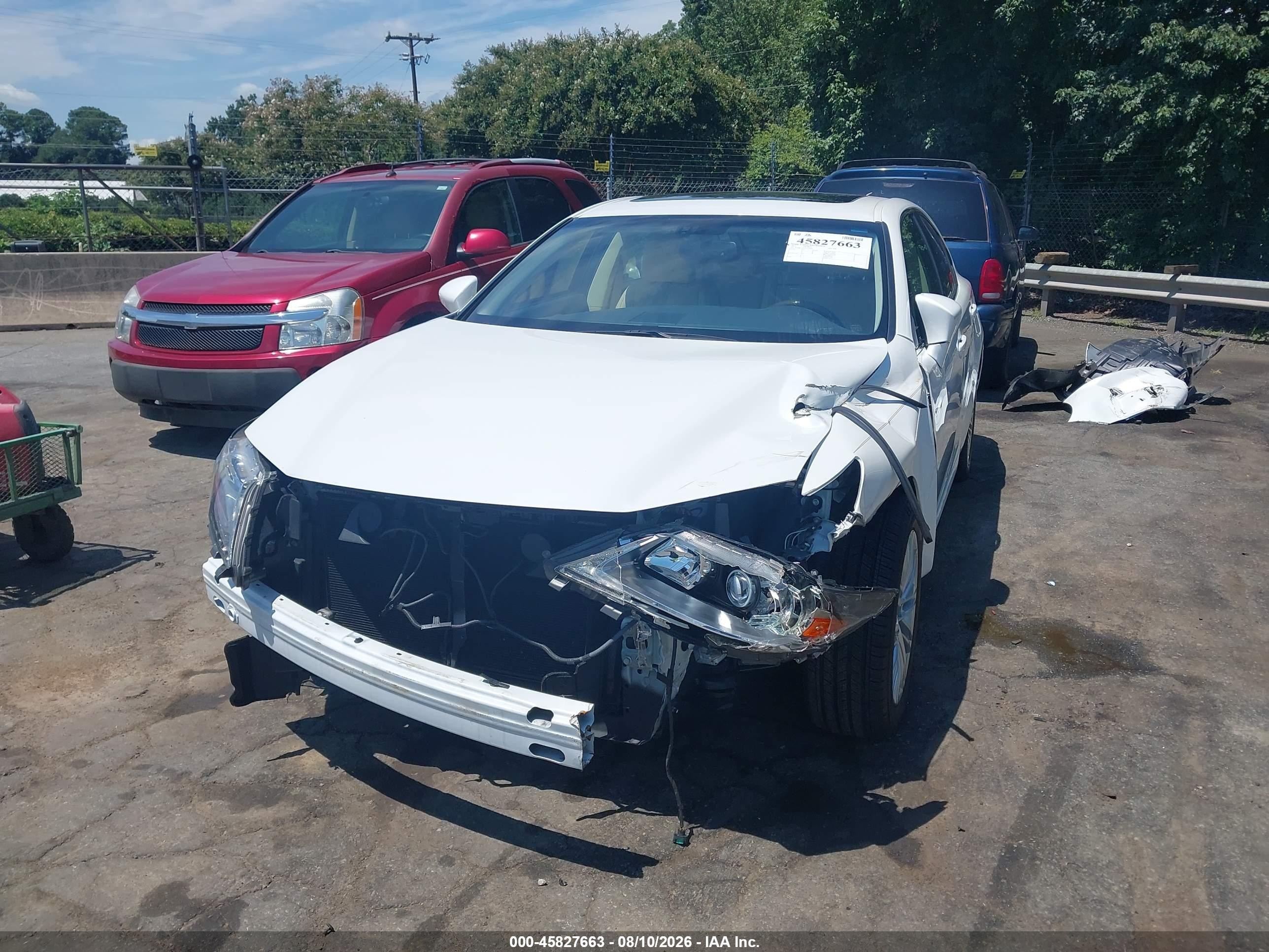 2015 Lexus Es 350   White vin: JTHBK1GG3F2159201