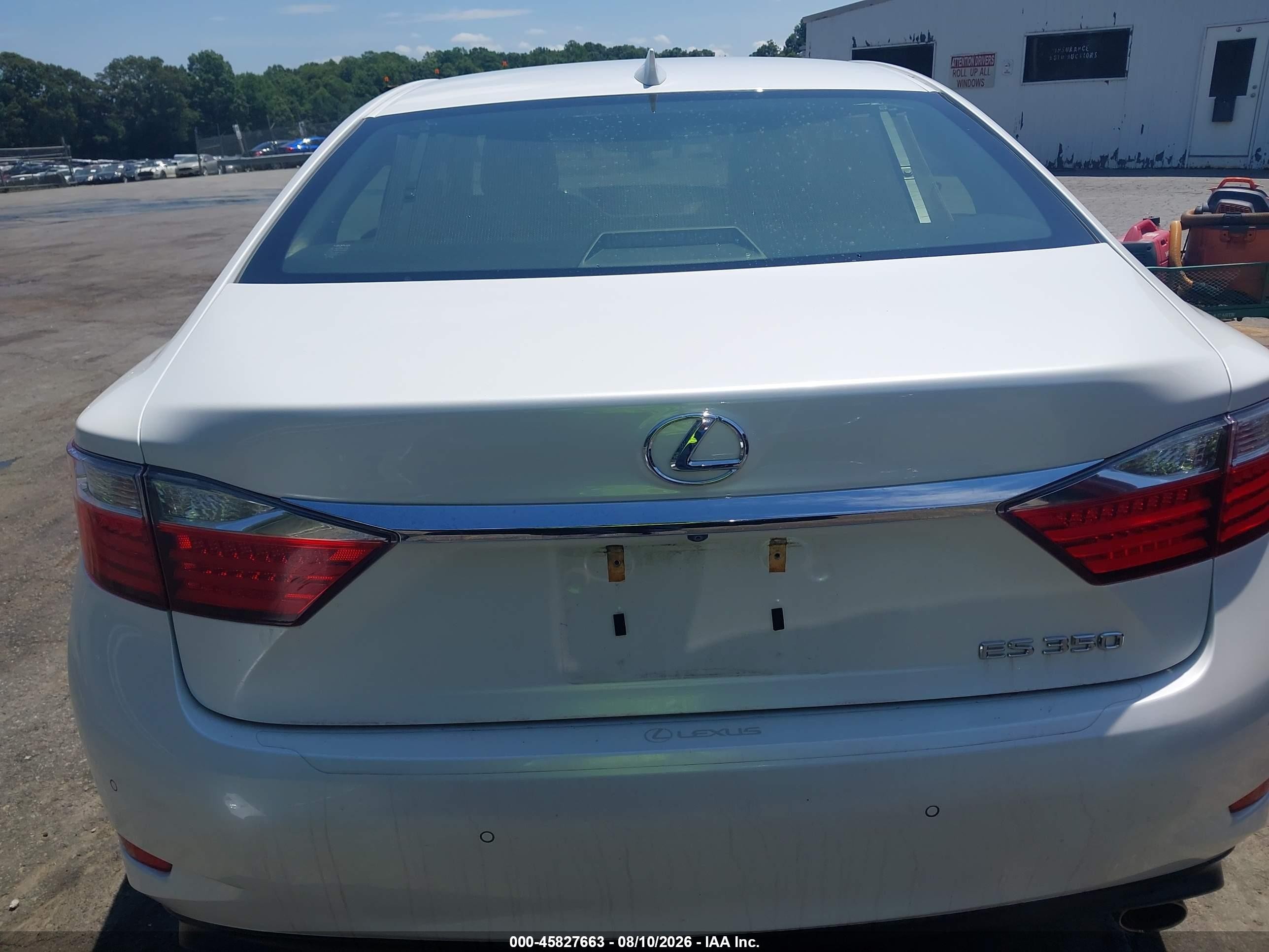 2015 Lexus Es 350   White vin: JTHBK1GG3F2159201