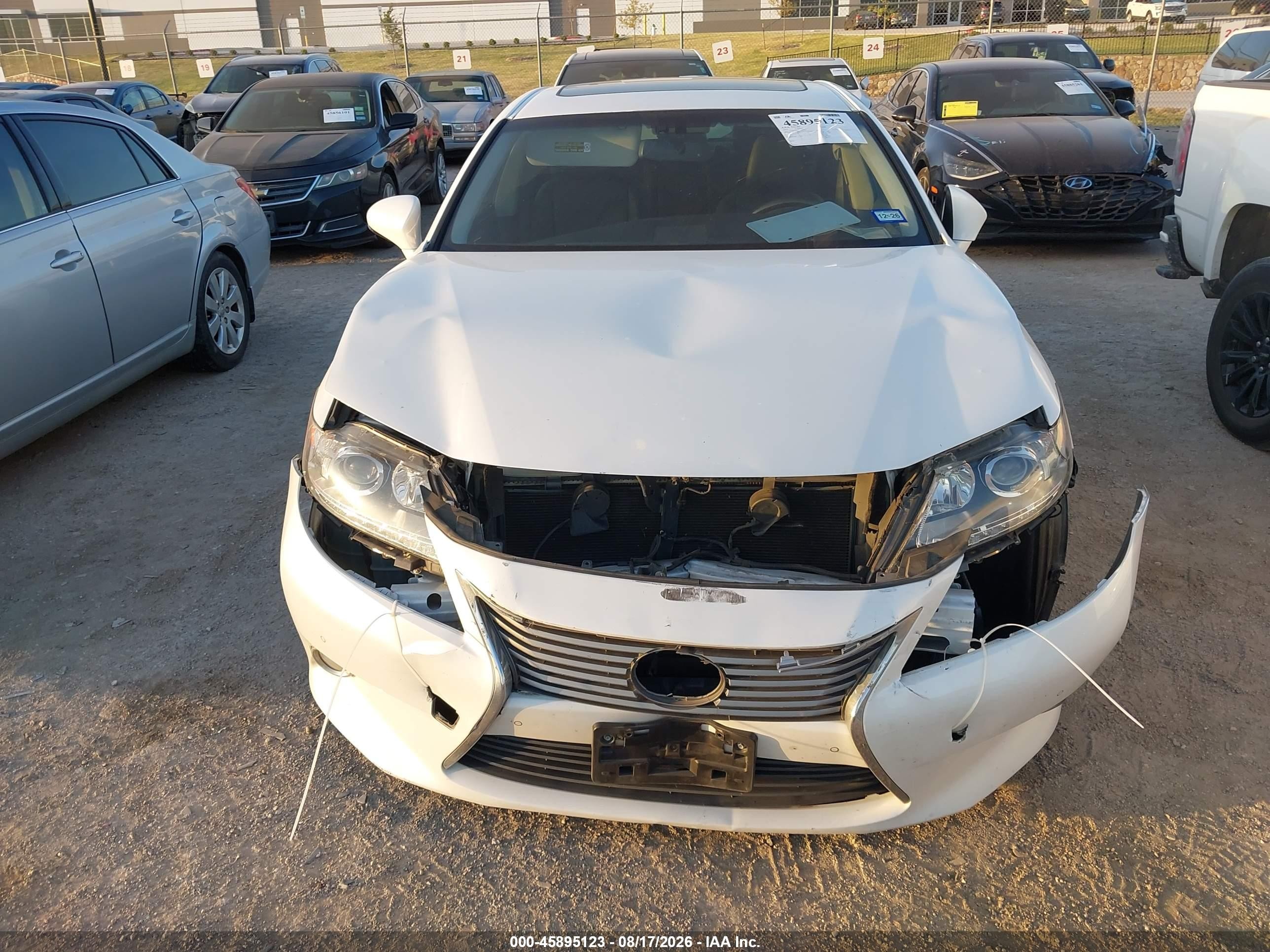 2015 Lexus Es 350 White vin: JTHBK1GG3F2167816