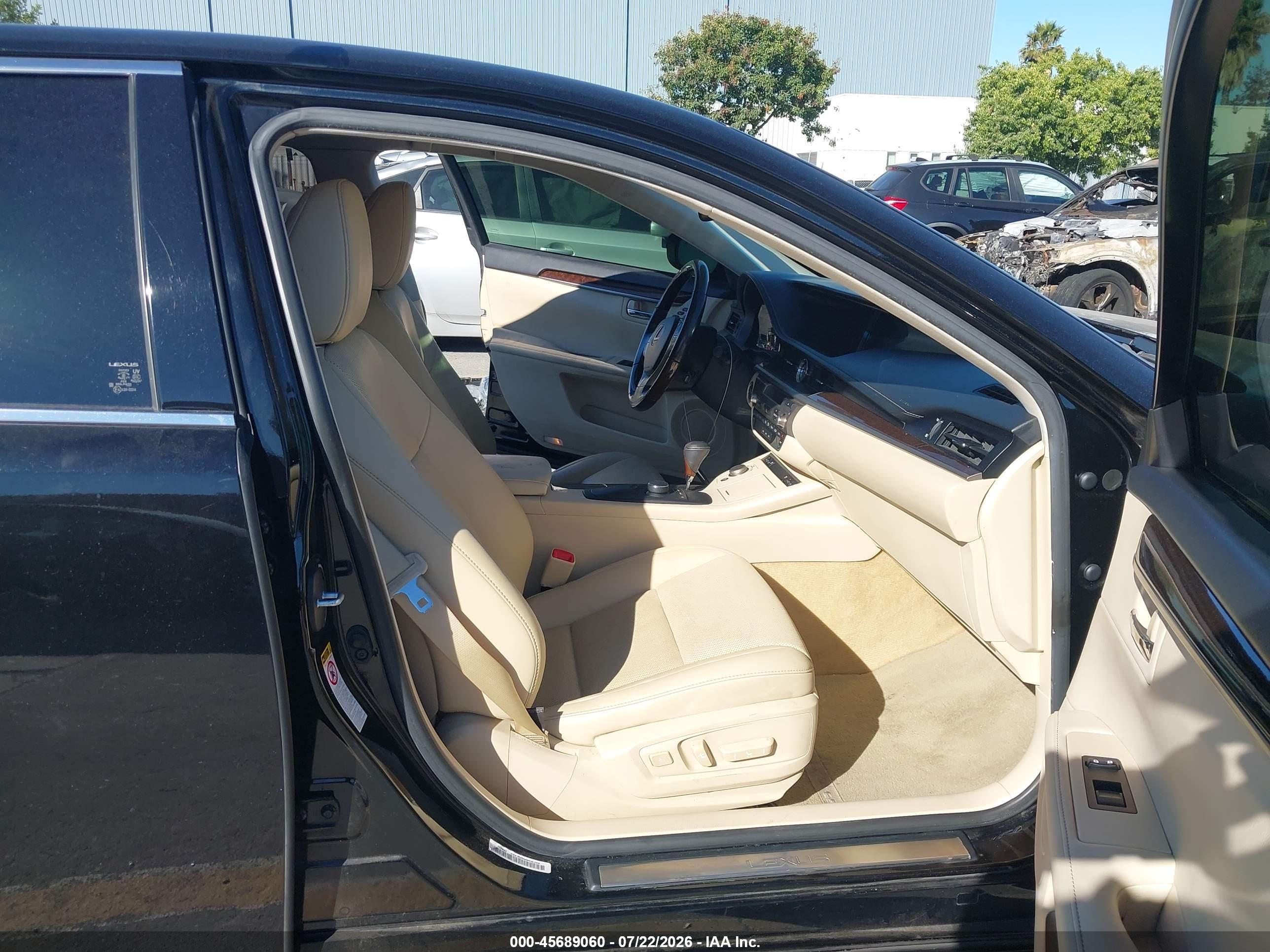 2015 Lexus Es 350   Black vin: JTHBK1GG3F2188908