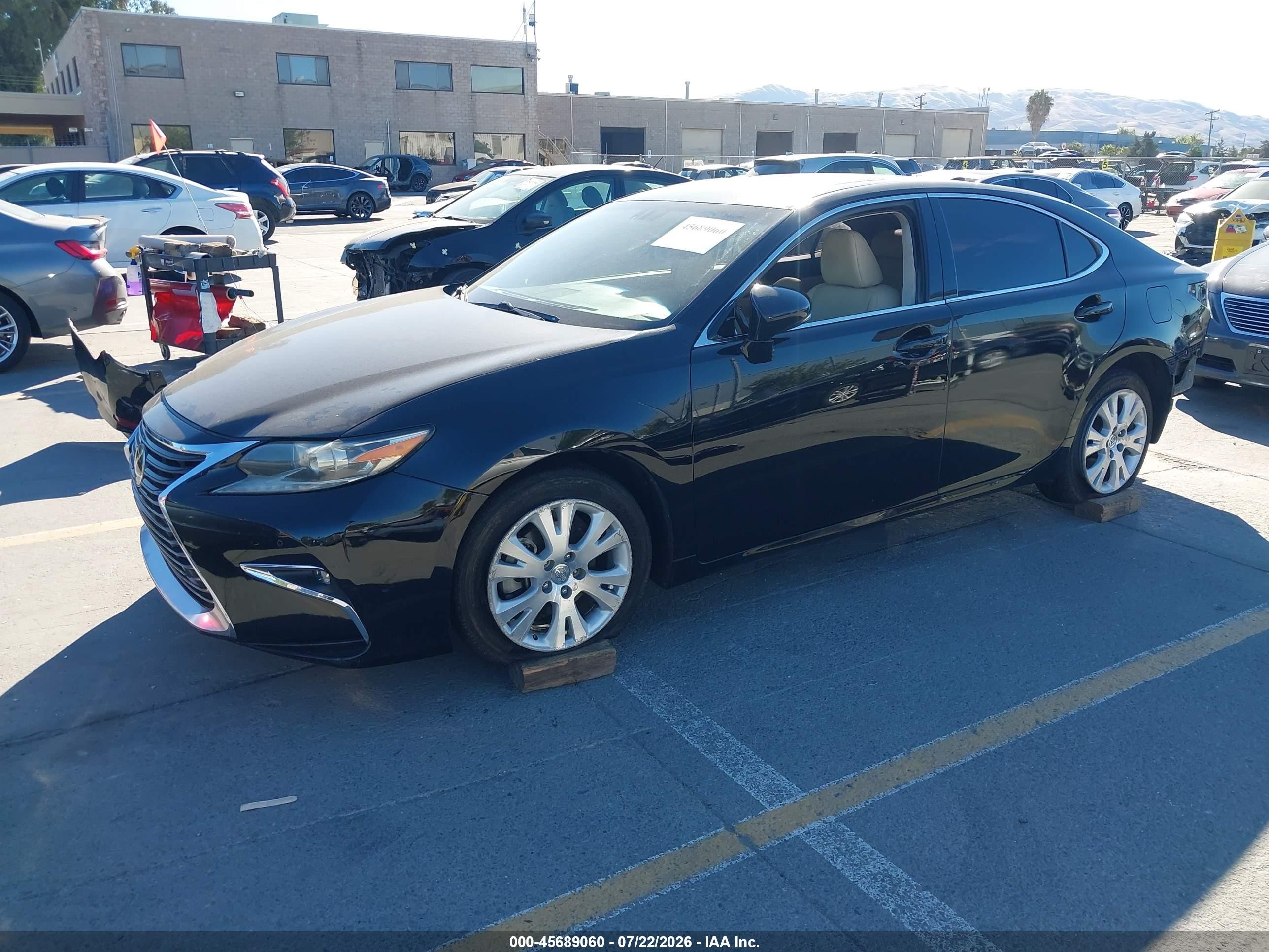 2015 Lexus Es 350   Black vin: JTHBK1GG3F2188908
