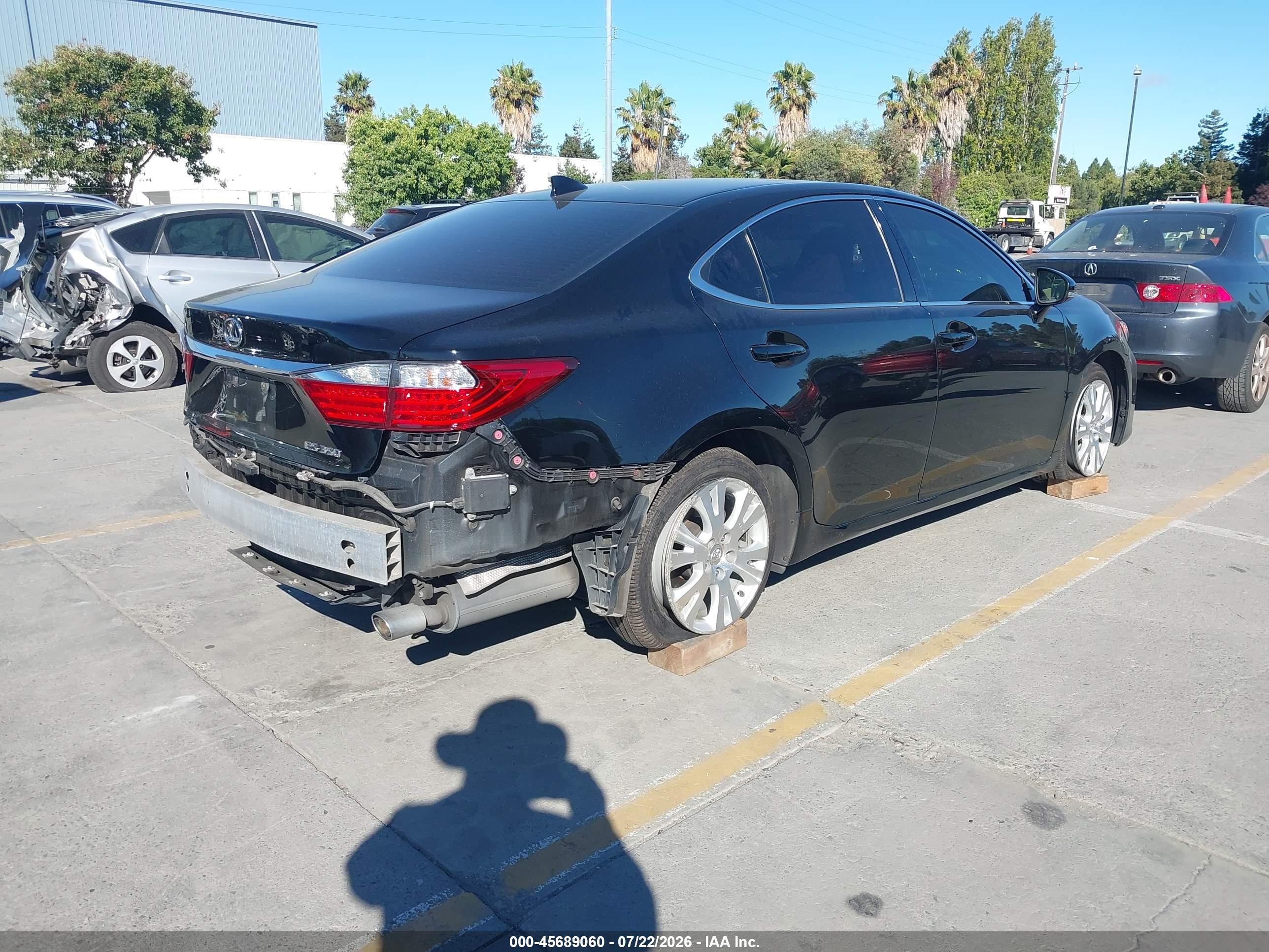 2015 Lexus Es 350   Black vin: JTHBK1GG3F2188908