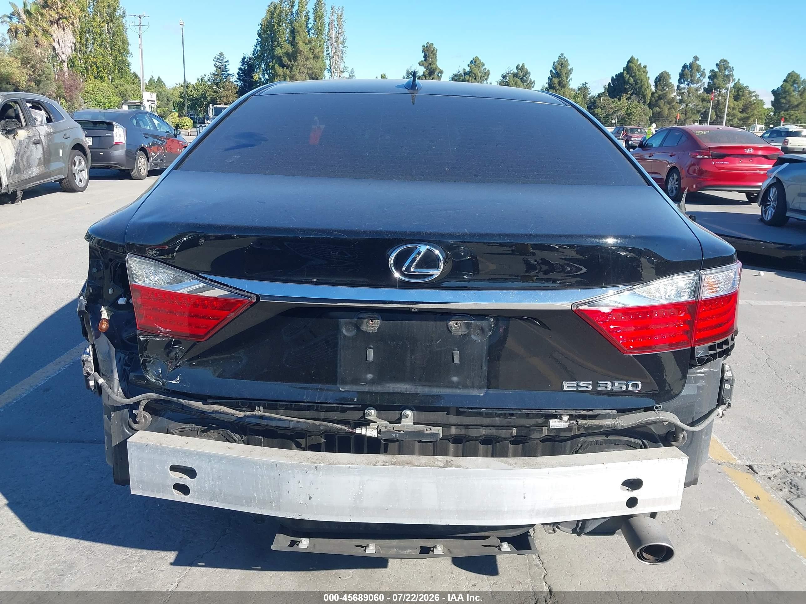 2015 Lexus Es 350   Black vin: JTHBK1GG3F2188908