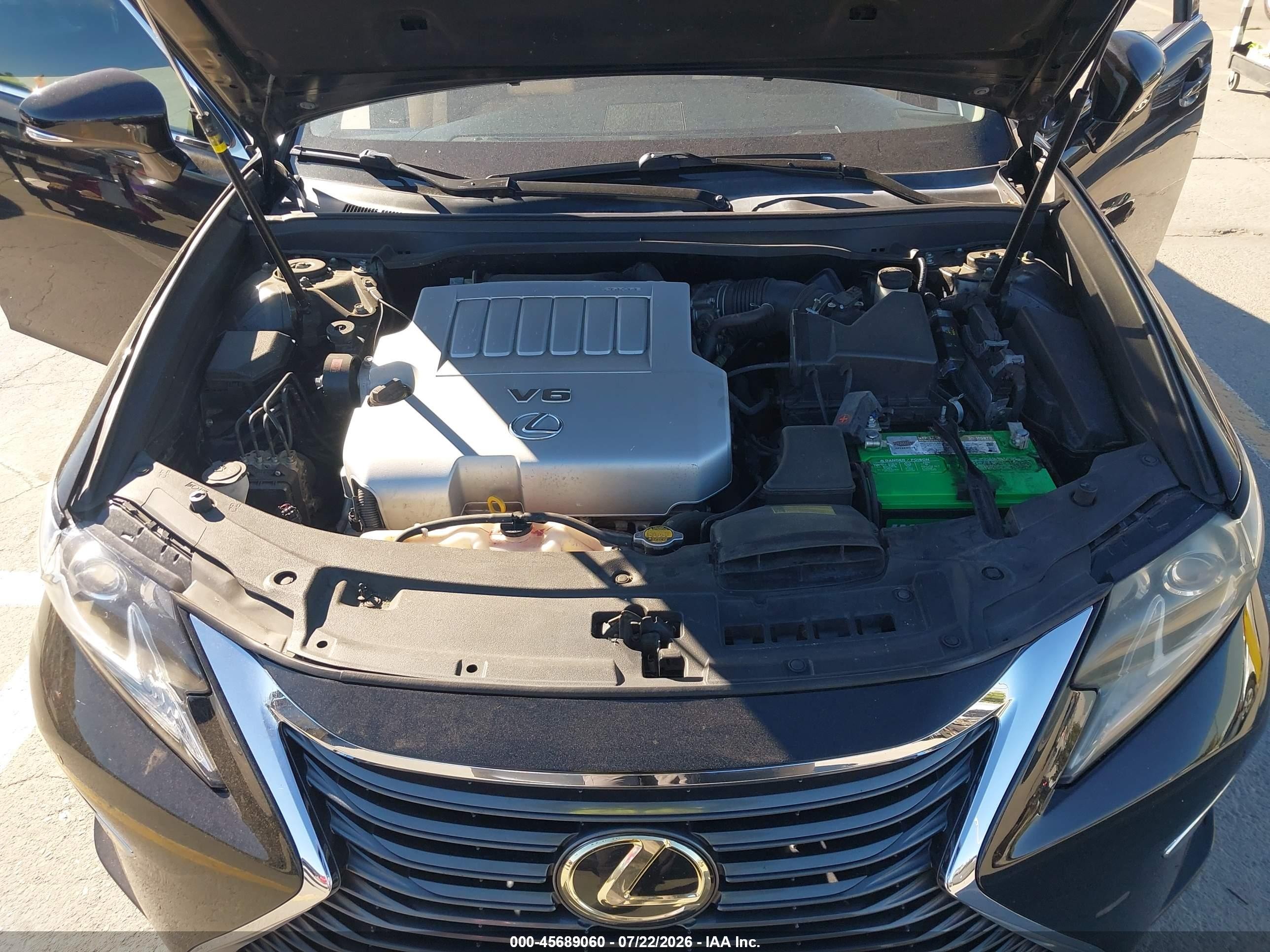 2015 Lexus Es 350   Black vin: JTHBK1GG3F2188908