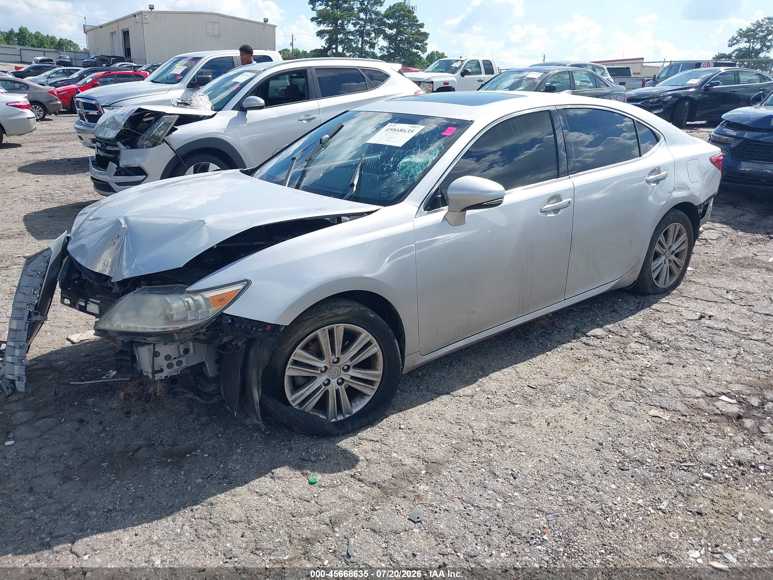 2015 Lexus Es 350   Silver vin: JTHBK1GG3F2193994