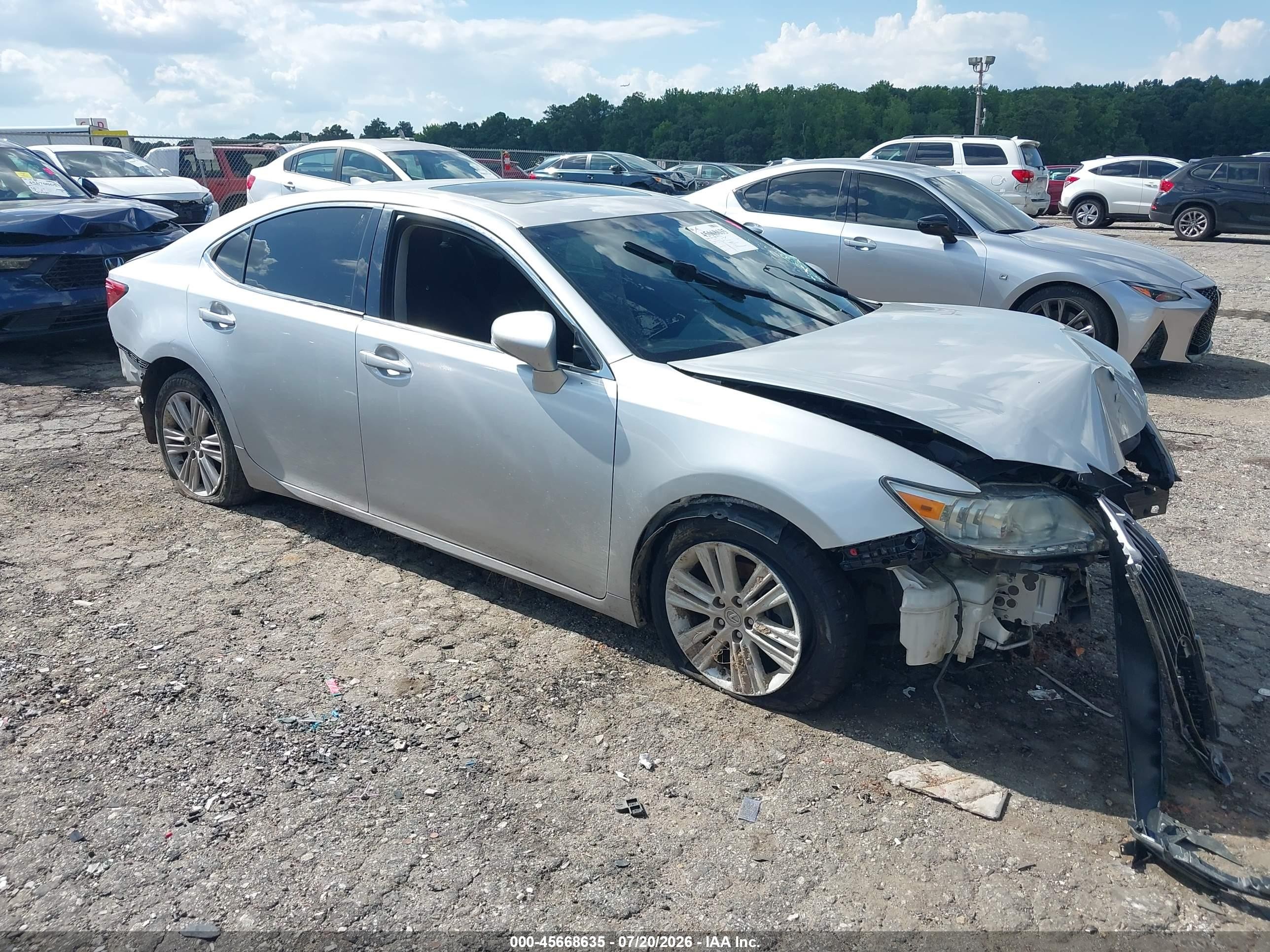 2015 Lexus Es 350   Silver vin: JTHBK1GG3F2193994