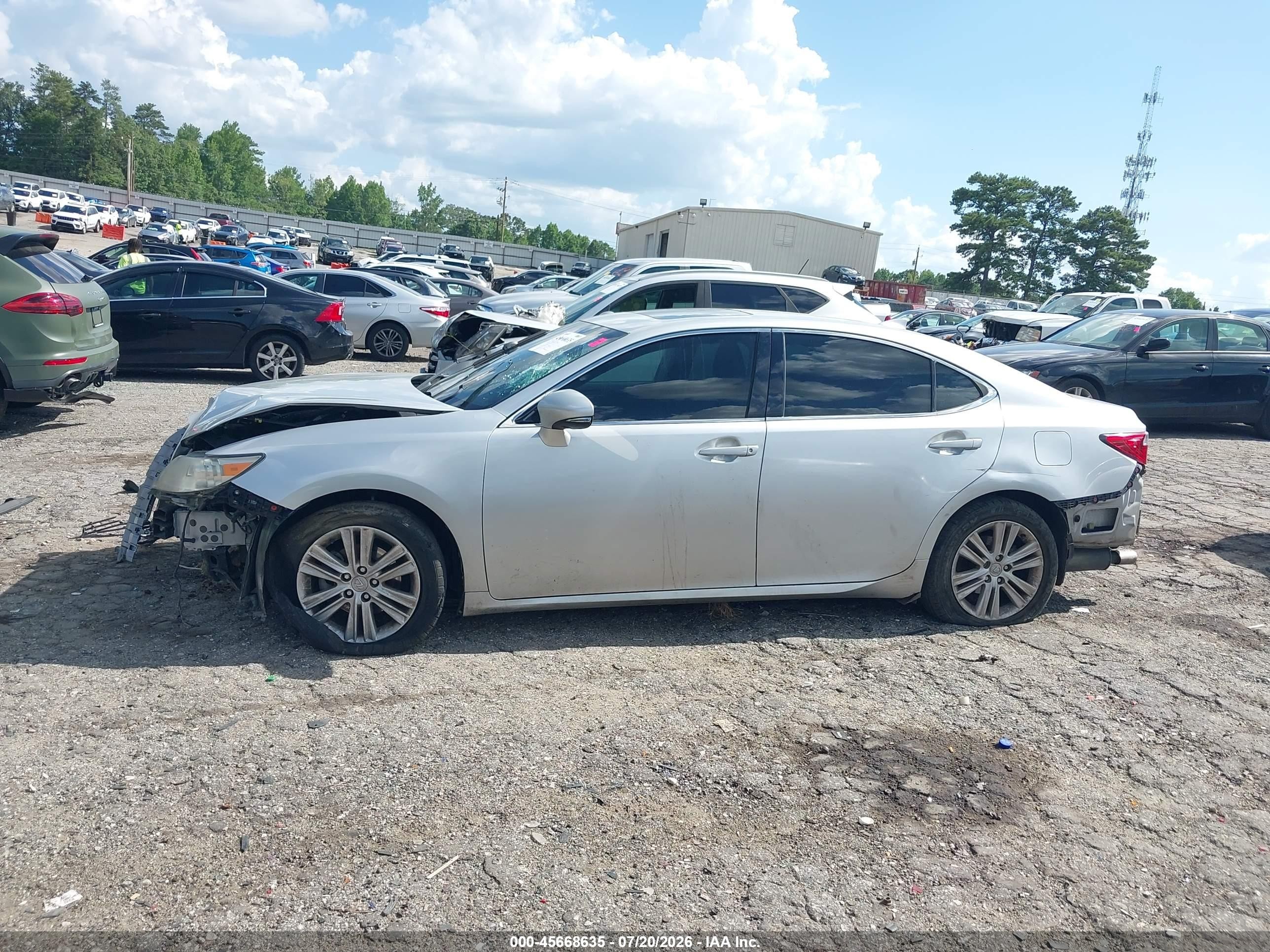 2015 Lexus Es 350   Silver vin: JTHBK1GG3F2193994