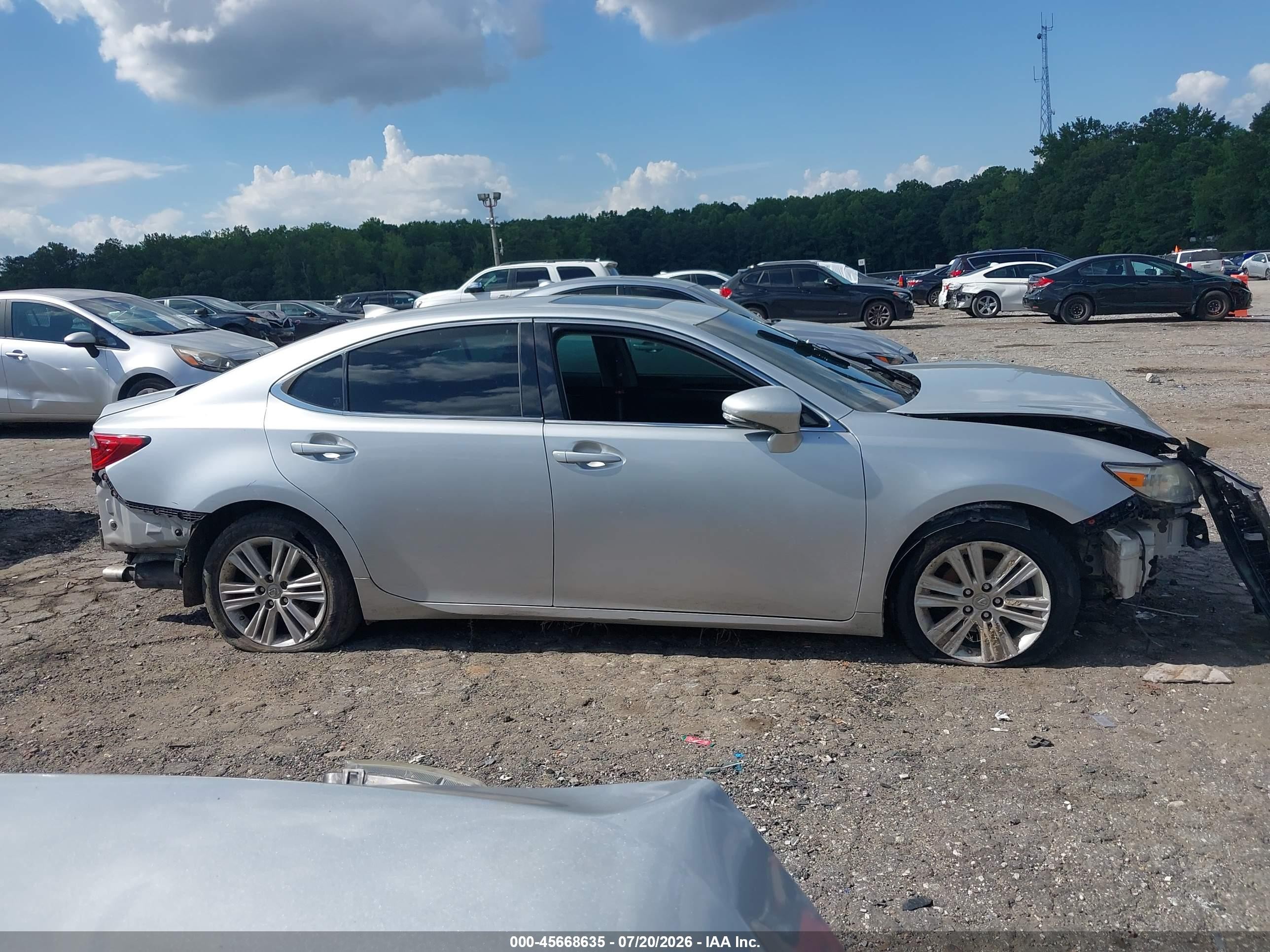 2015 Lexus Es 350   Silver vin: JTHBK1GG3F2193994