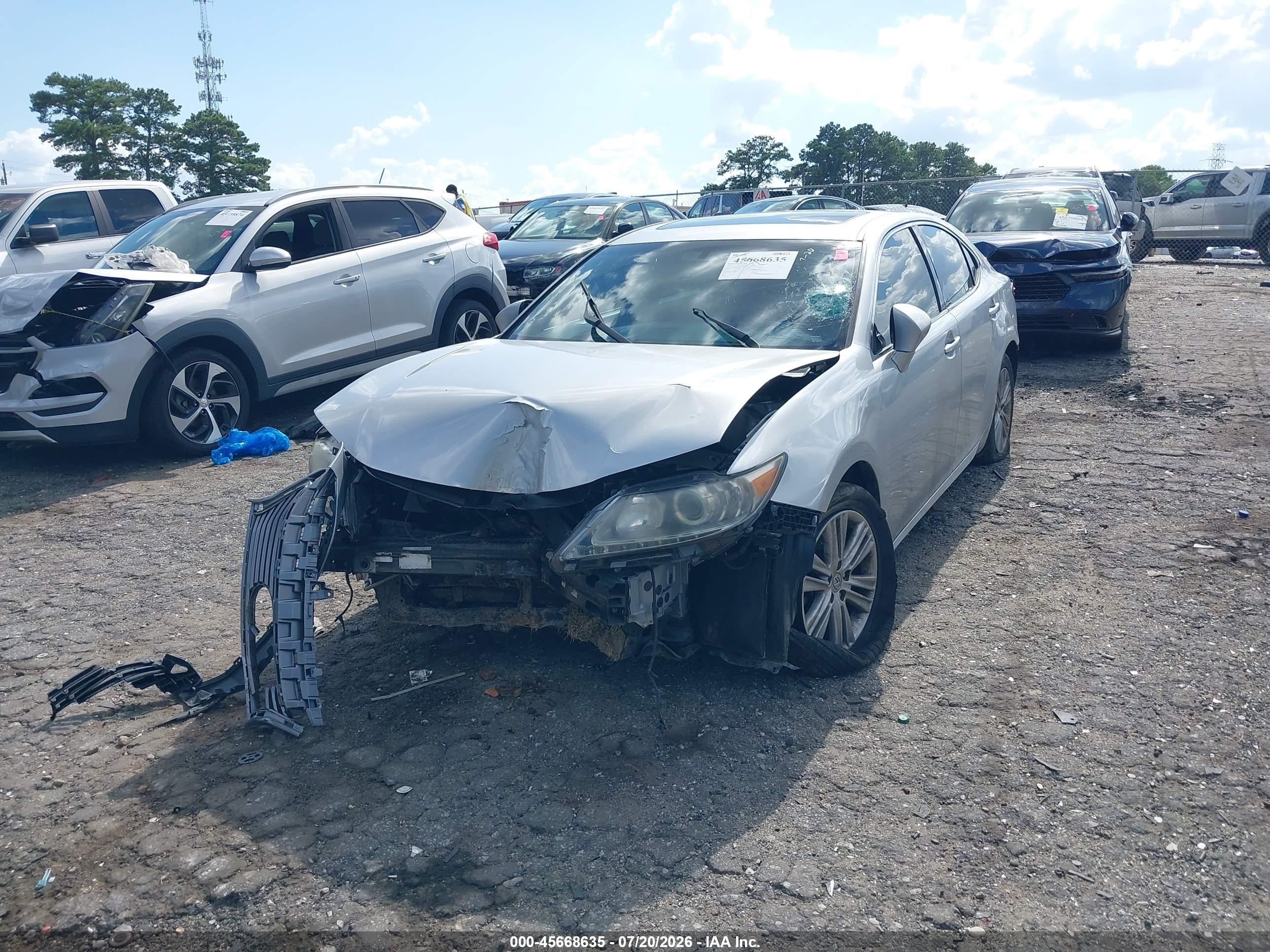2015 Lexus Es 350   Silver vin: JTHBK1GG3F2193994