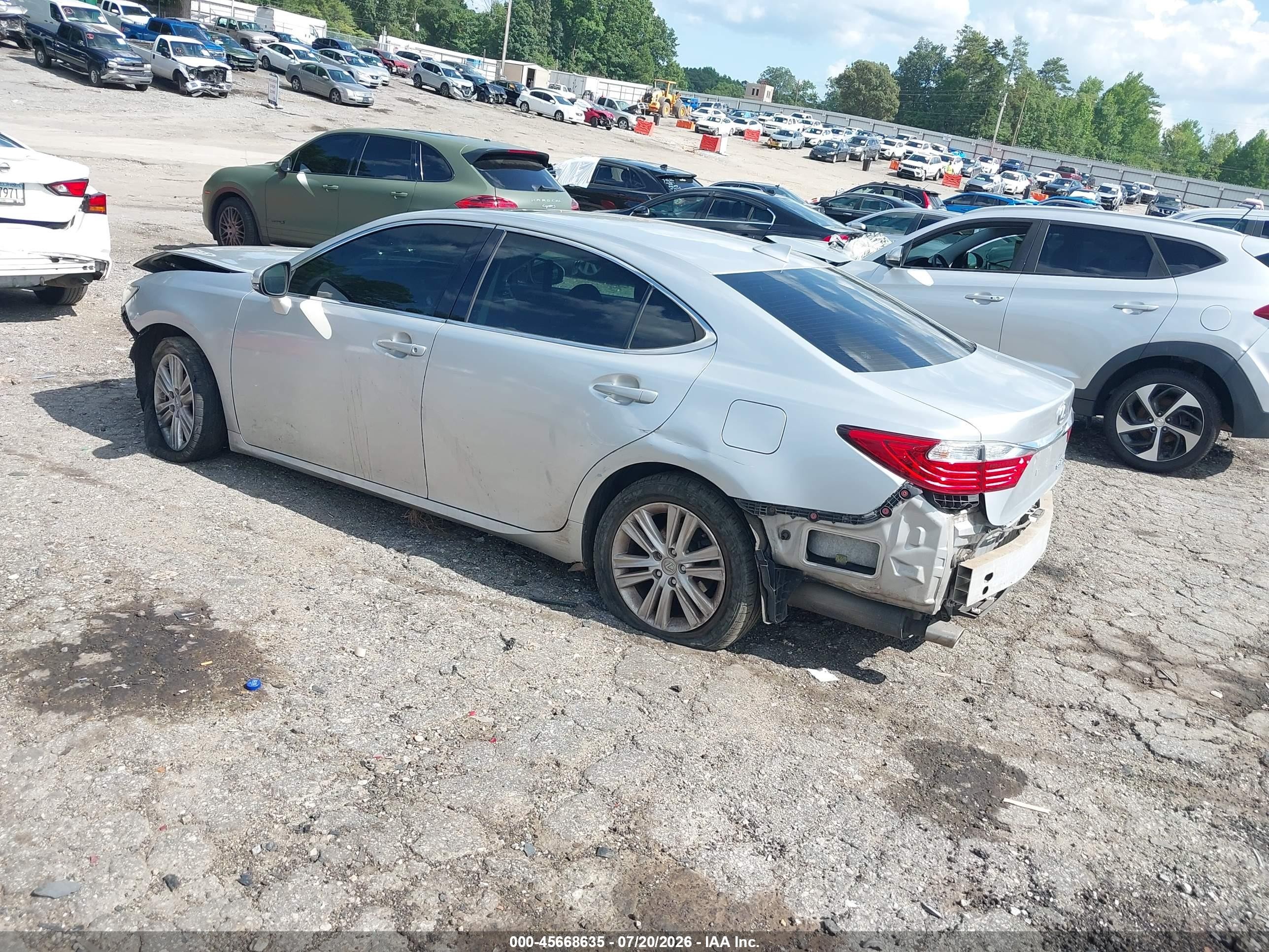 2015 Lexus Es 350   Silver vin: JTHBK1GG3F2193994