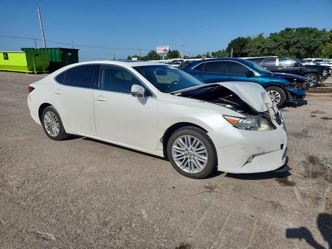 2015 Lexus Es 350 White vin: JTHBK1GG3F2200376