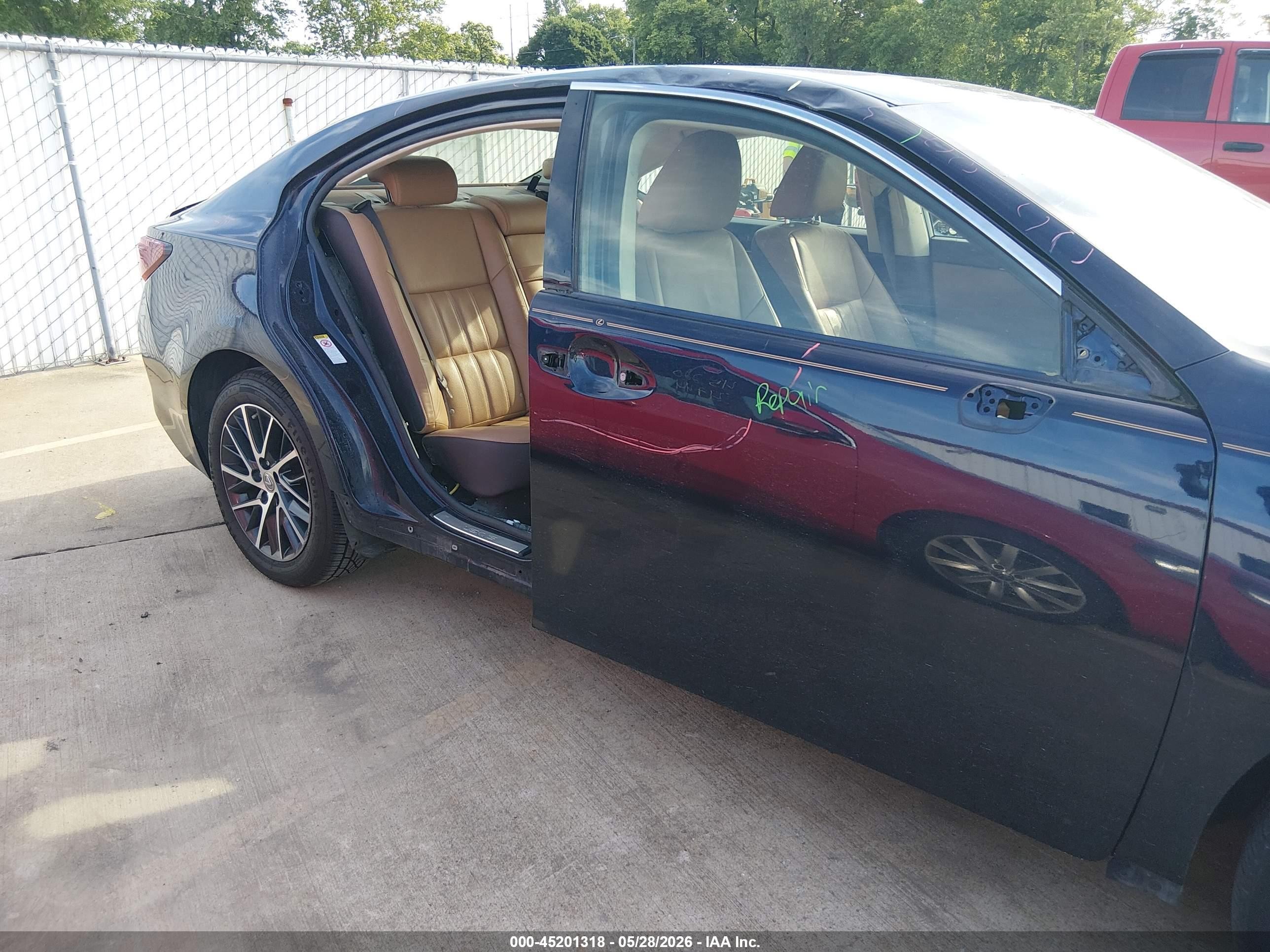 2016 Lexus Es 350 Blue vin: JTHBK1GG3G2224839