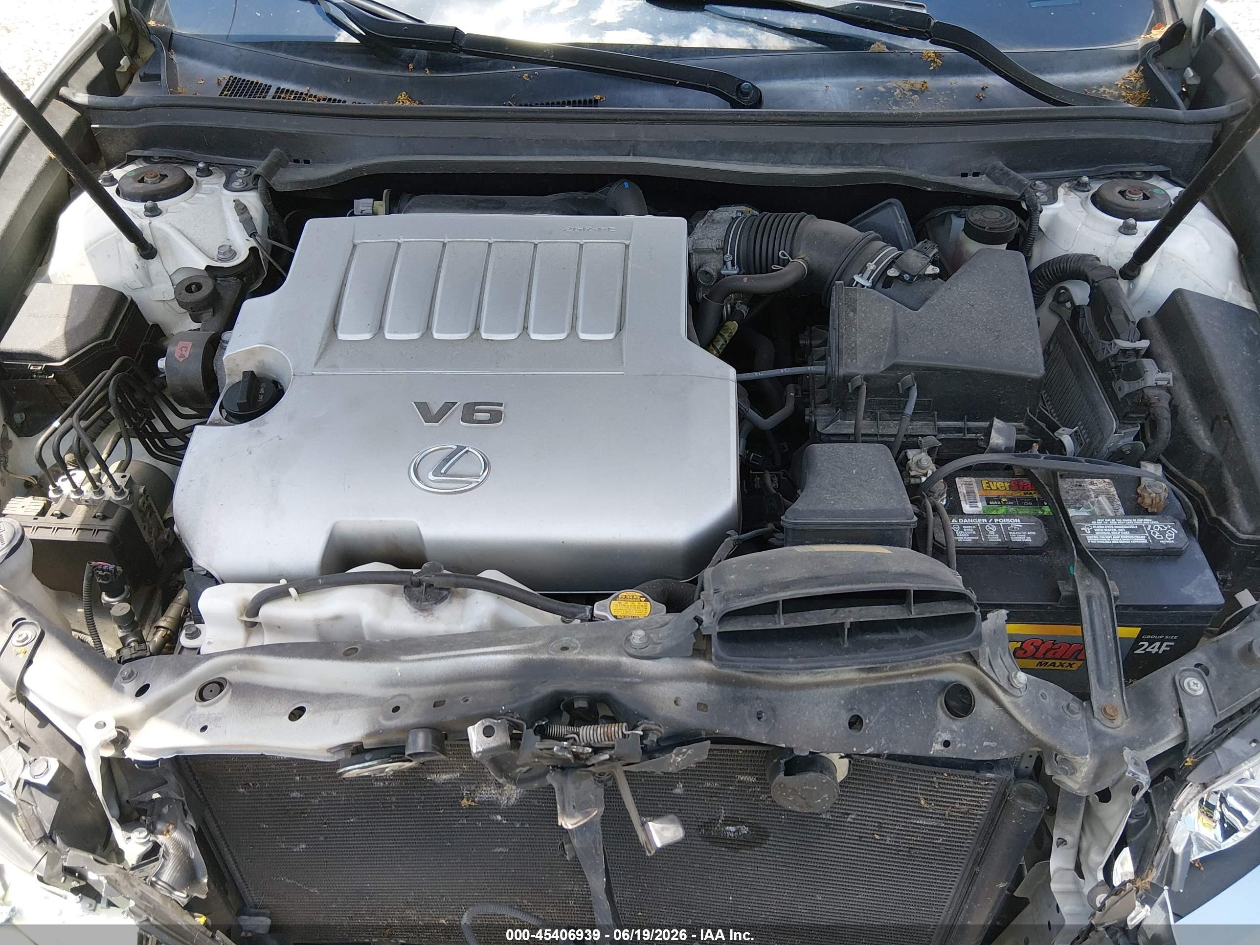 2013 Lexus Es 350   White vin: JTHBK1GG4D2004847