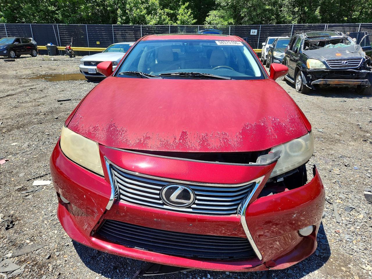 2013 Lexus Es 350 Red vin: JTHBK1GG4D2012172