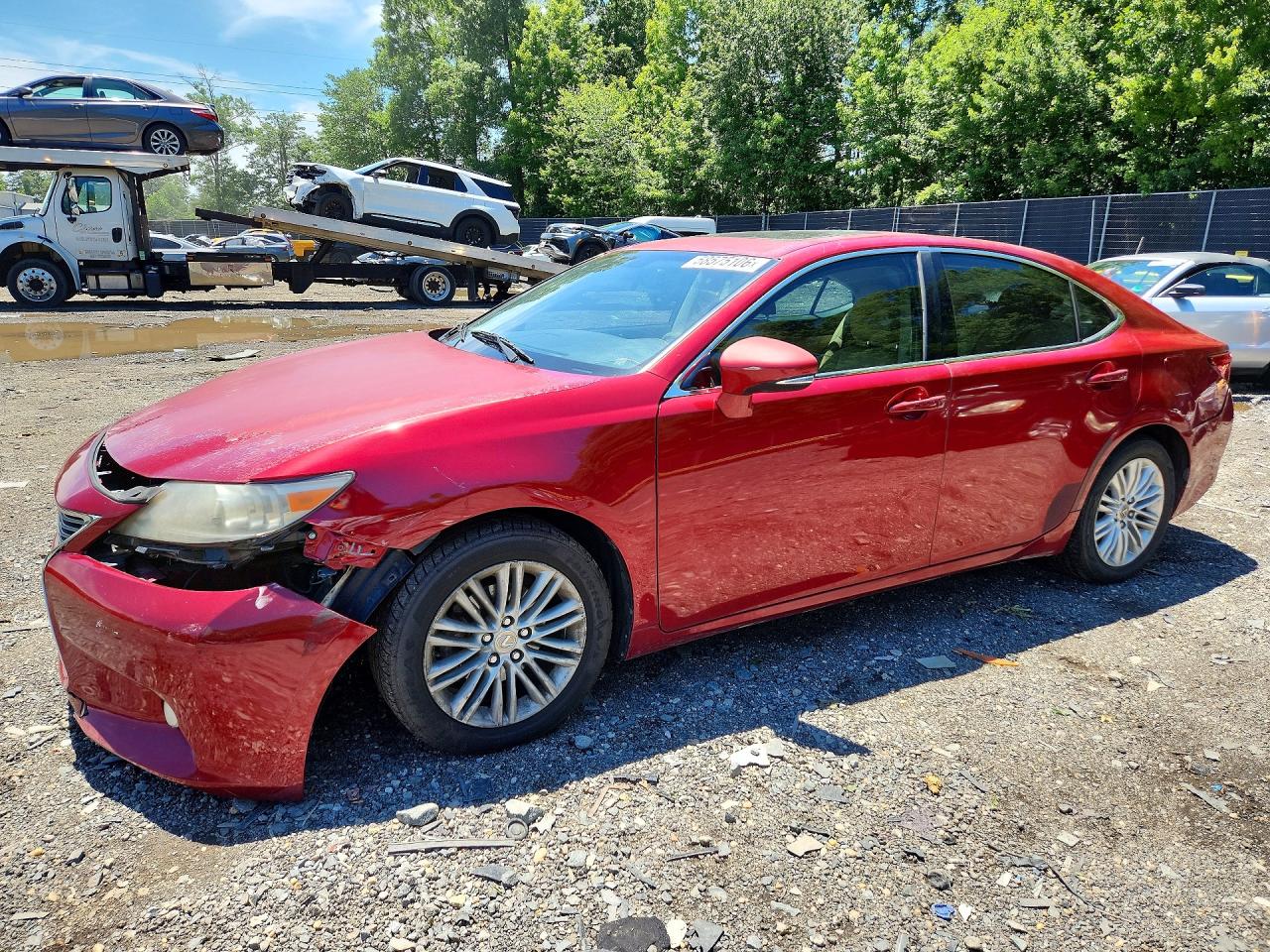 2013 Lexus Es 350 Red vin: JTHBK1GG4D2012172