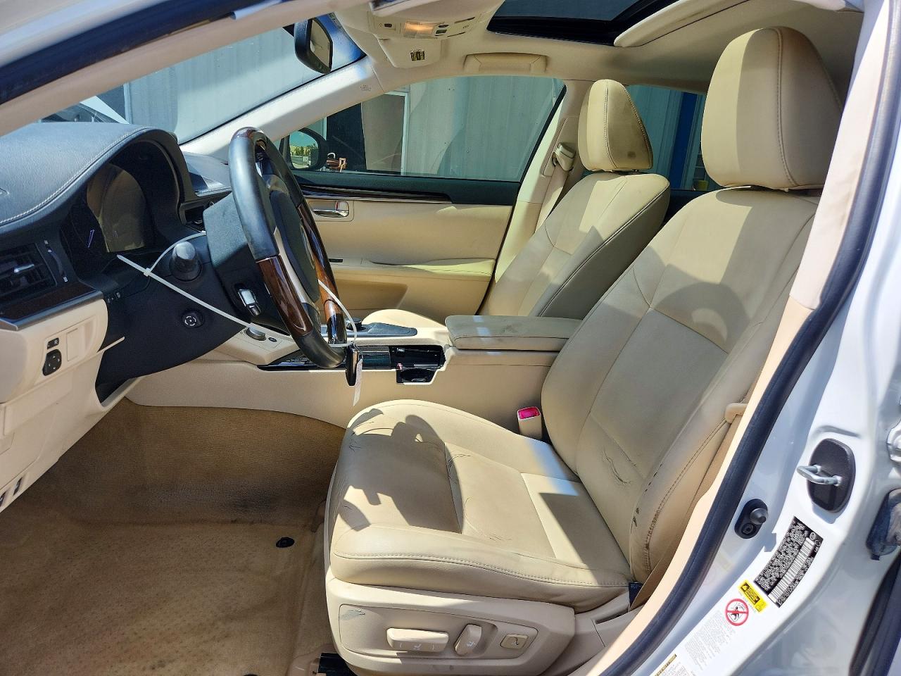 2013 Lexus Es 350 White vin: JTHBK1GG4D2027853