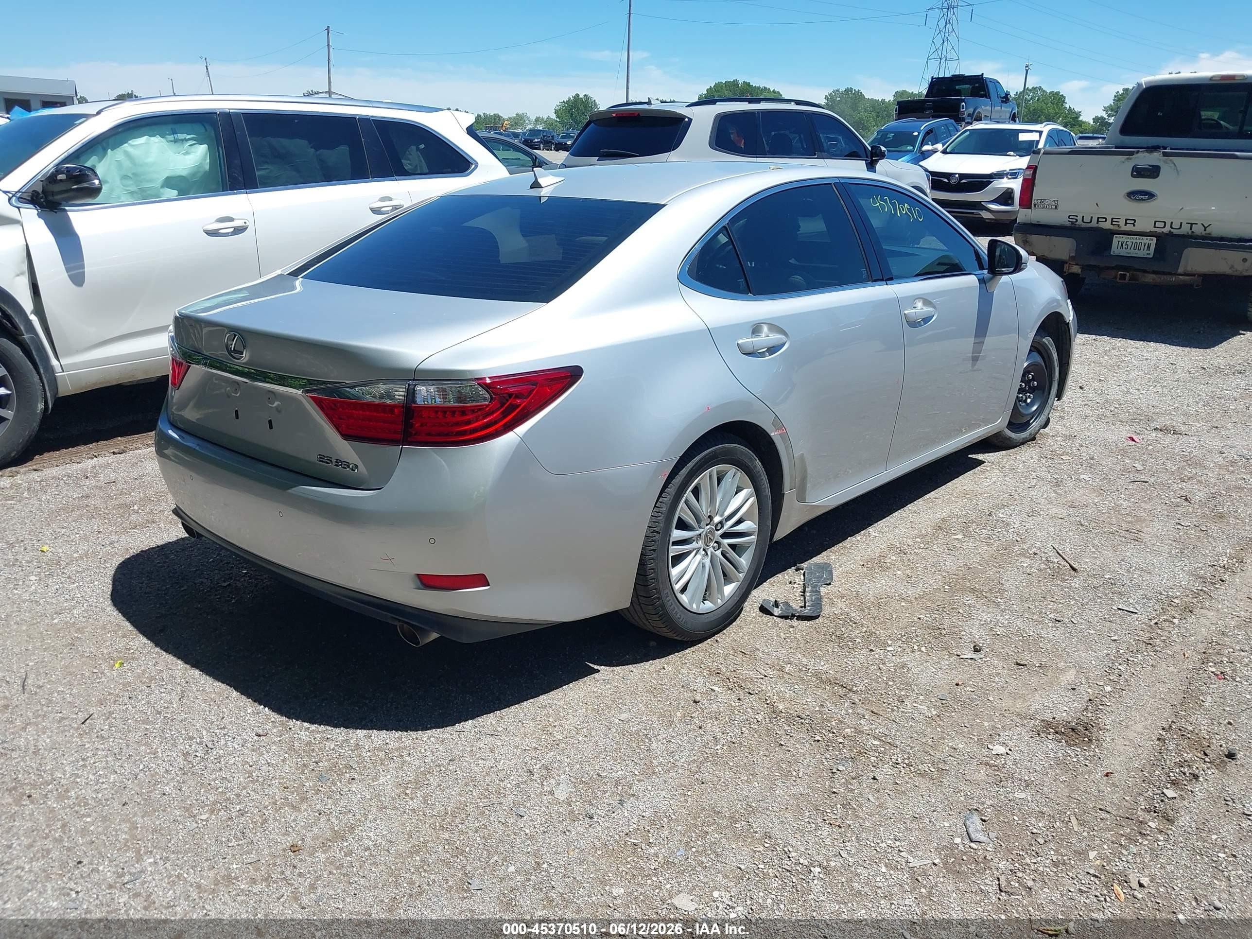 2013 Lexus Es 350   Silver vin: JTHBK1GG4D2030574