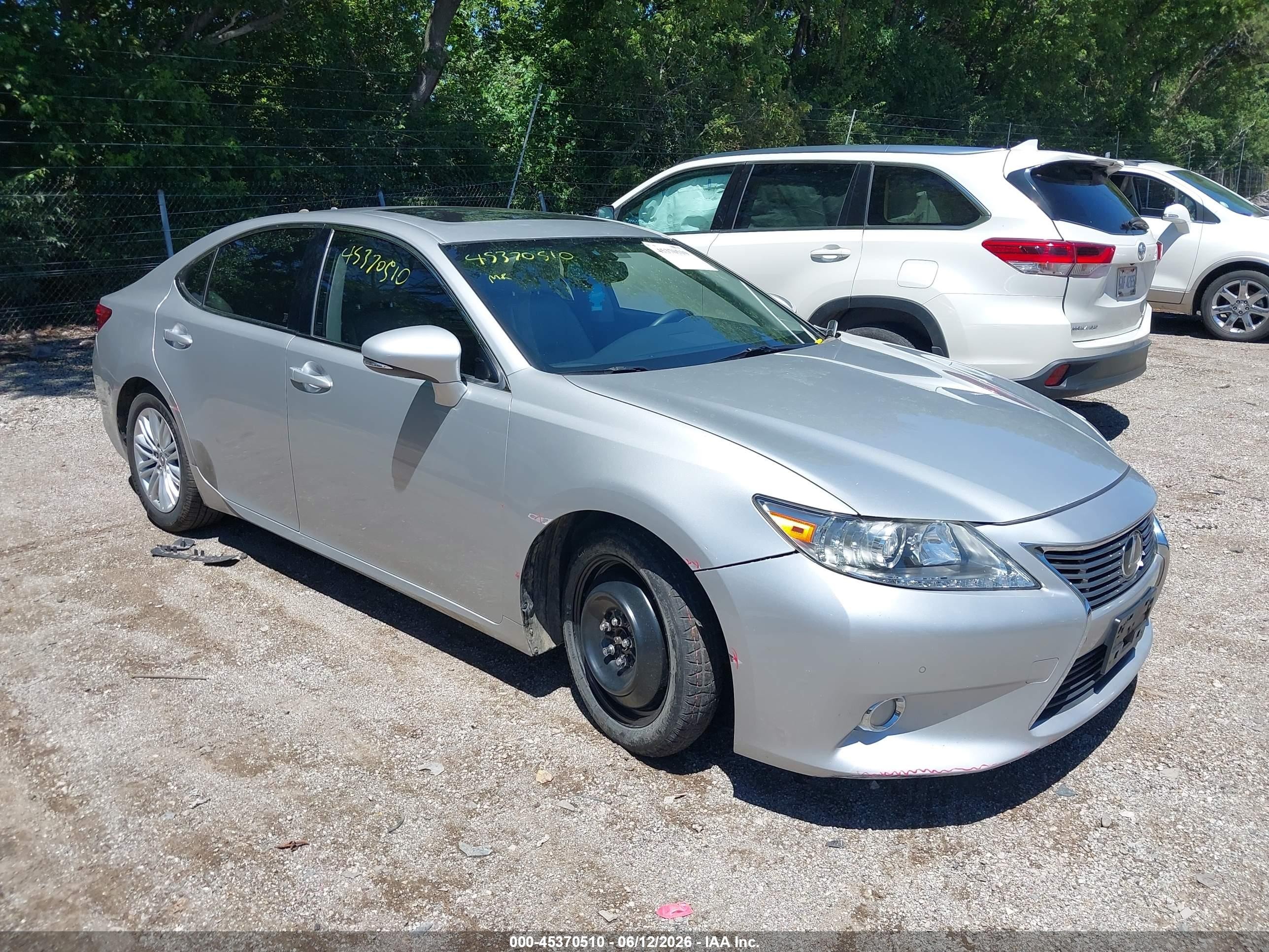 2013 Lexus Es 350   Silver vin: JTHBK1GG4D2030574