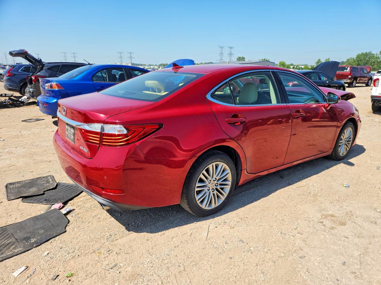 2013 Lexus Es 350 Red vin: JTHBK1GG4D2036228