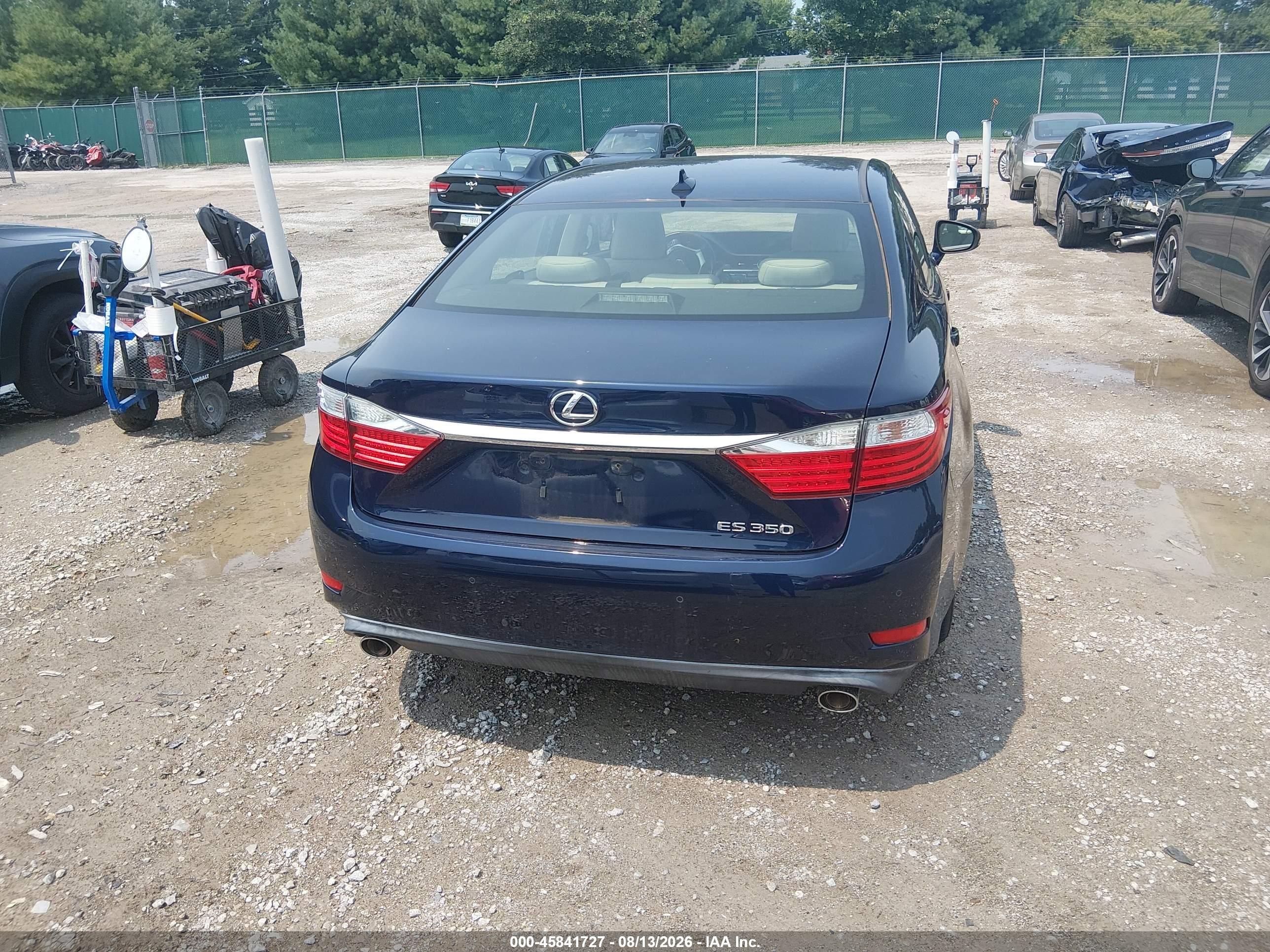 2013 Lexus Es 350   Blue vin: JTHBK1GG4D2044099
