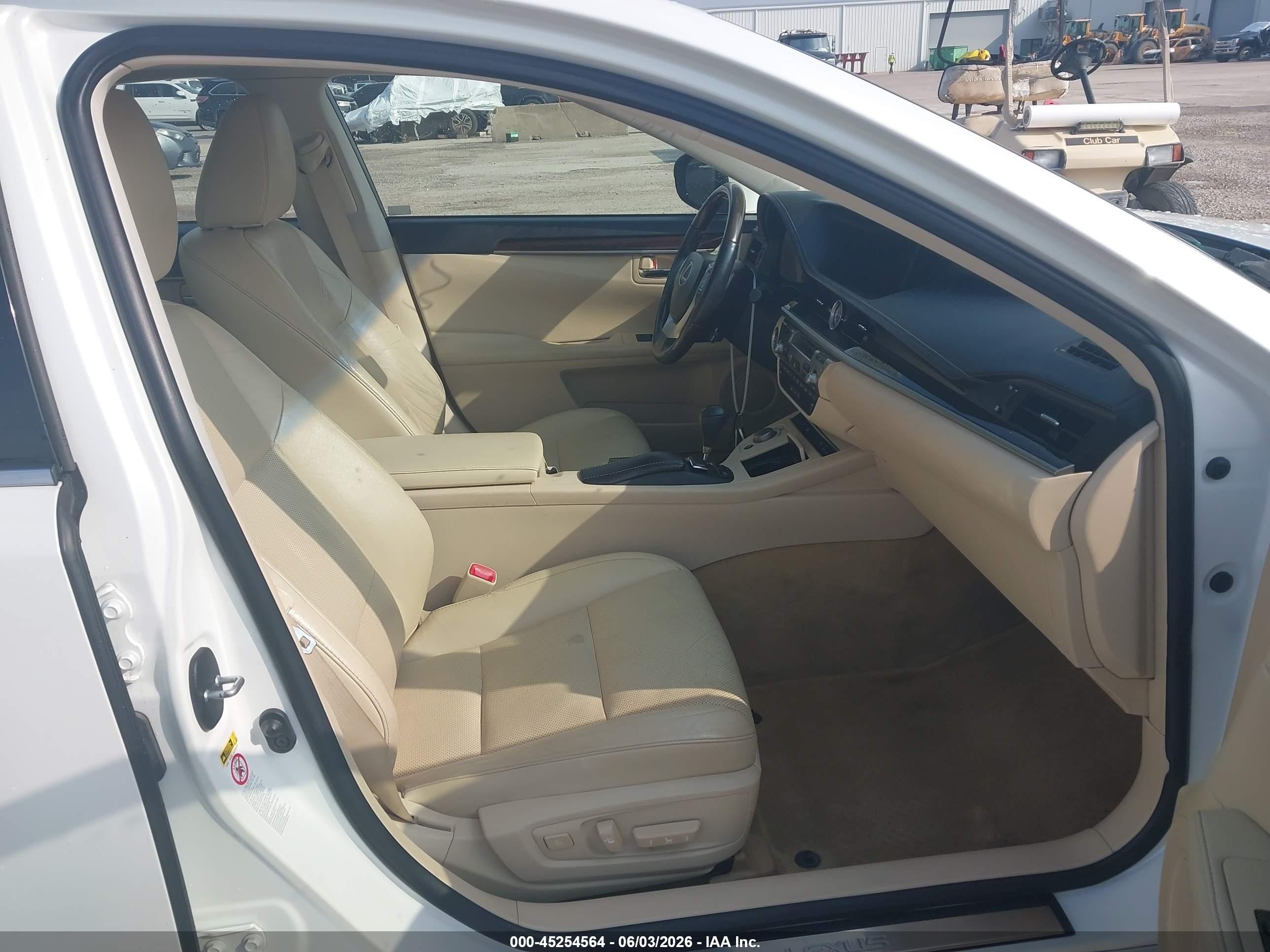 2013 Lexus Es 350 White vin: JTHBK1GG4D2050016