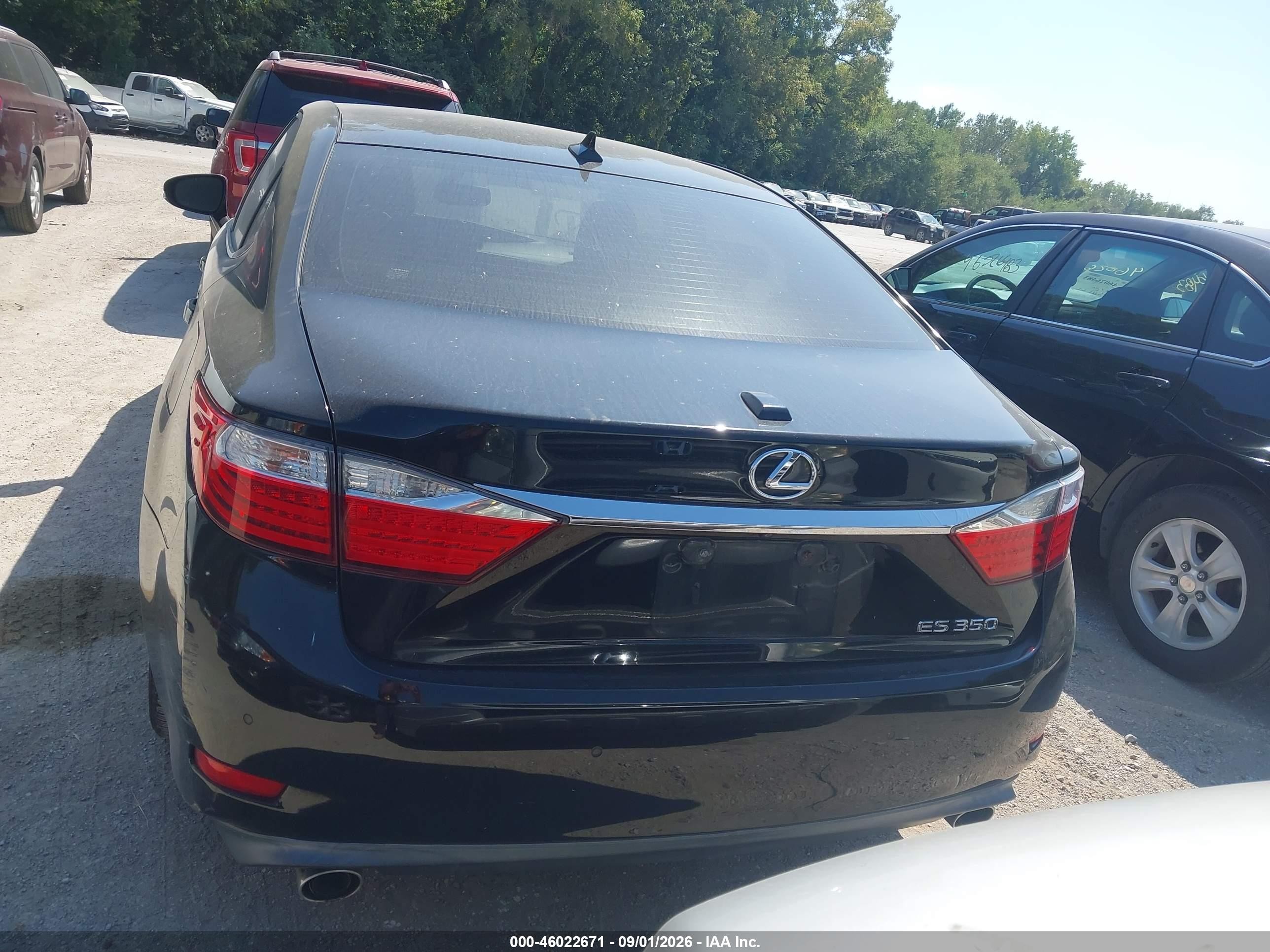 2013 Lexus Es 350   Black vin: JTHBK1GG4D2050727