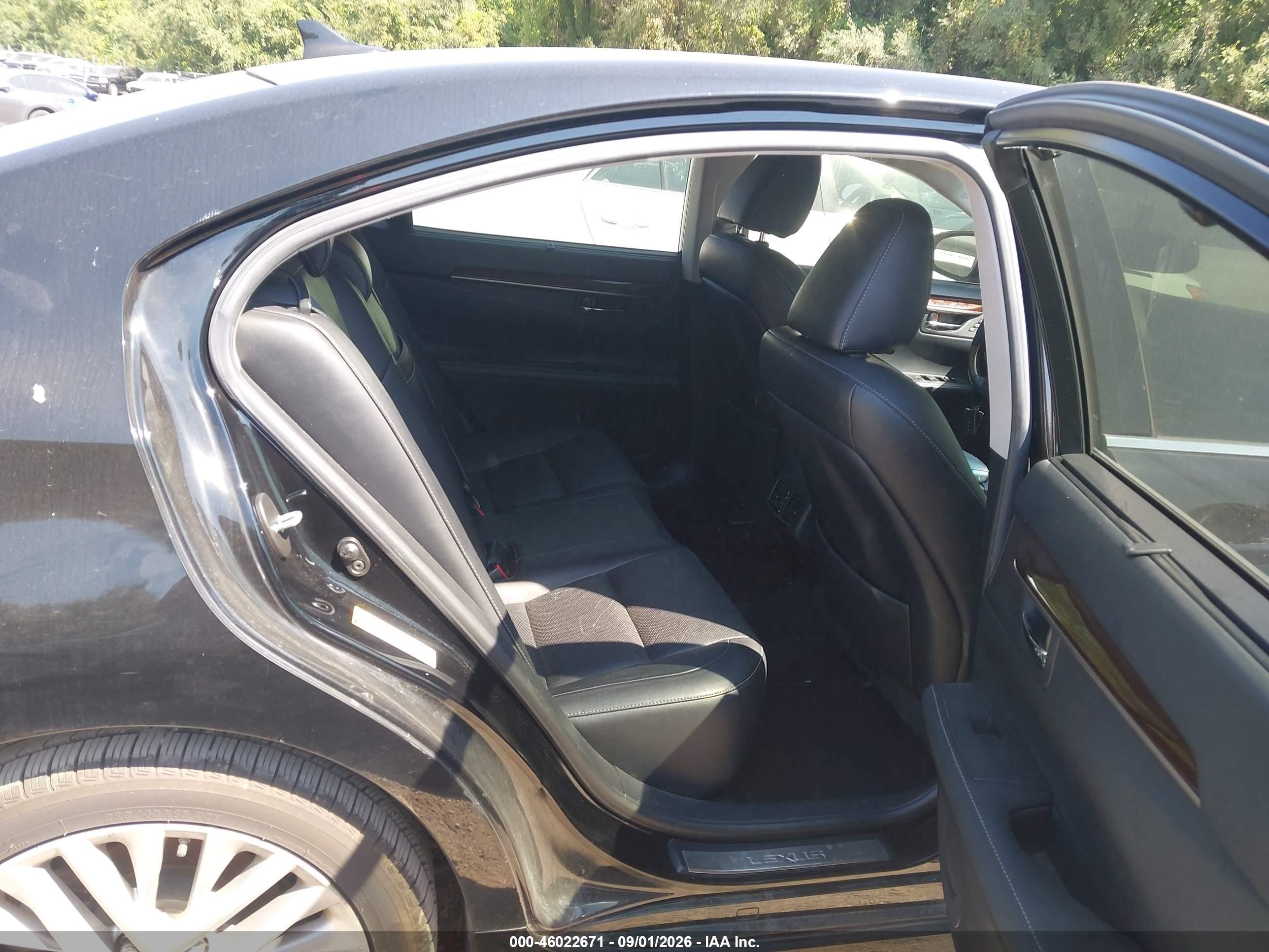 2013 Lexus Es 350   Black vin: JTHBK1GG4D2050727